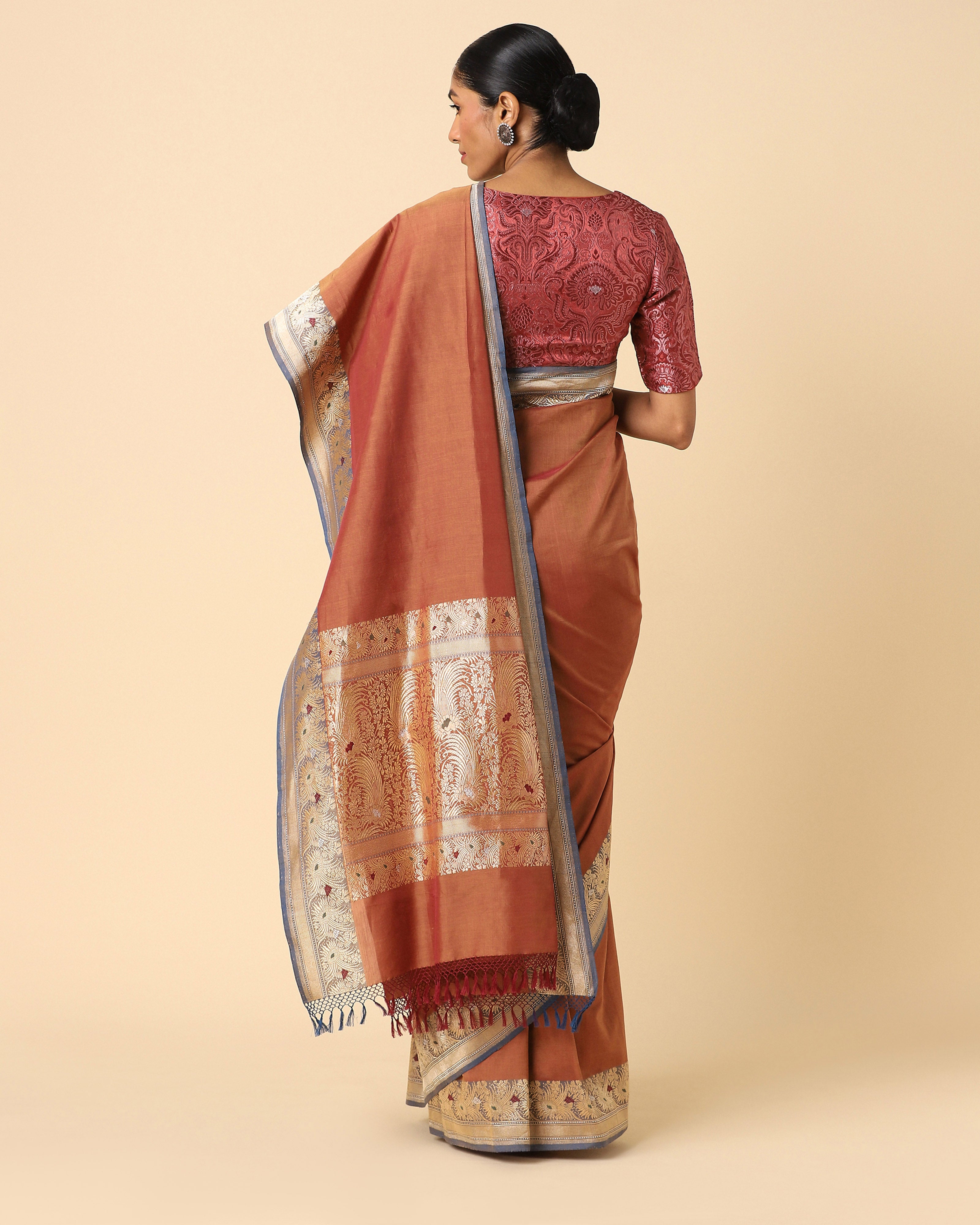 Mandra Banarasi Kadwa Cotton Saree