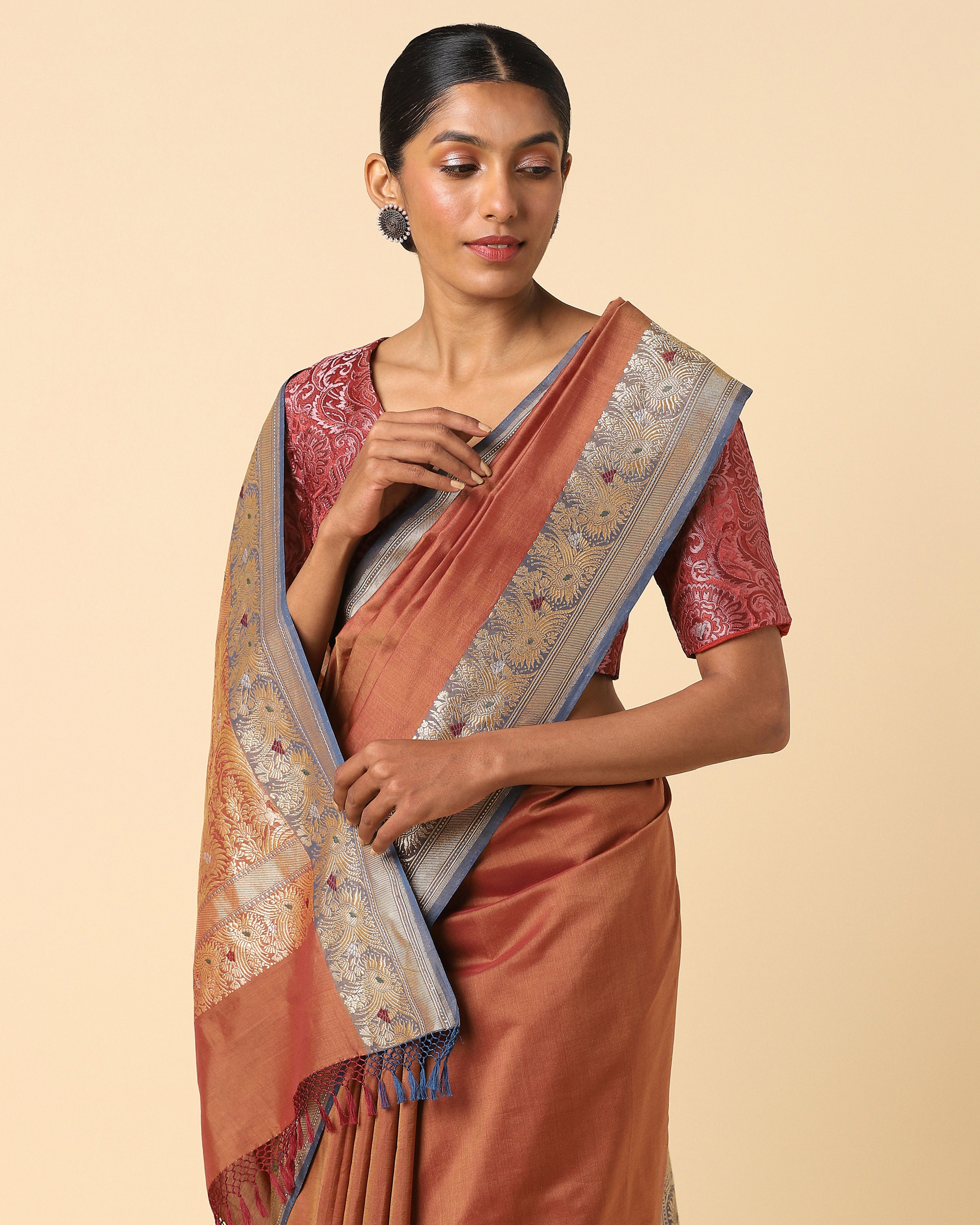 Mandra Banarasi Kadwa Cotton Saree