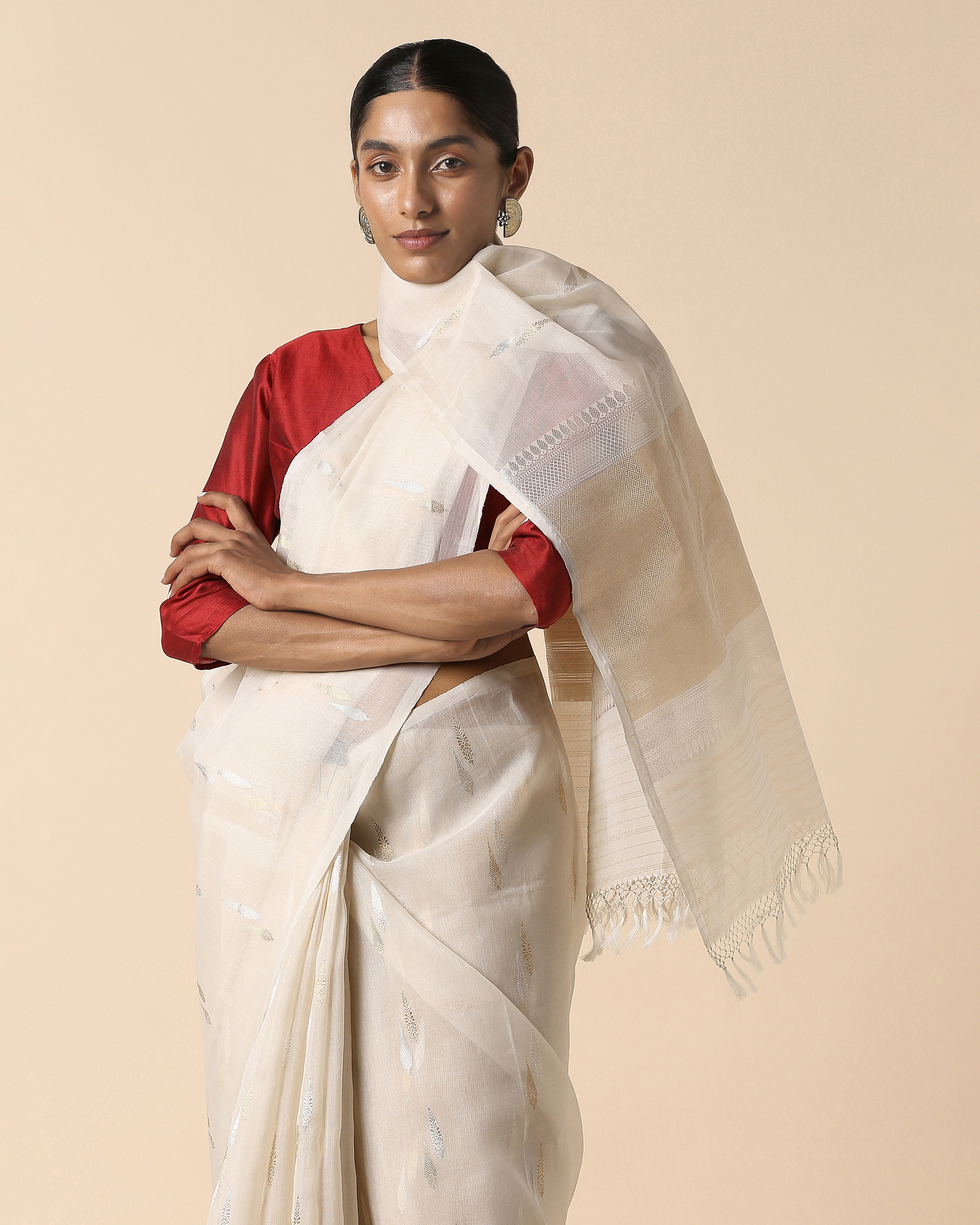 Avantika Banarasi Kadwa Silk Cotton Saree