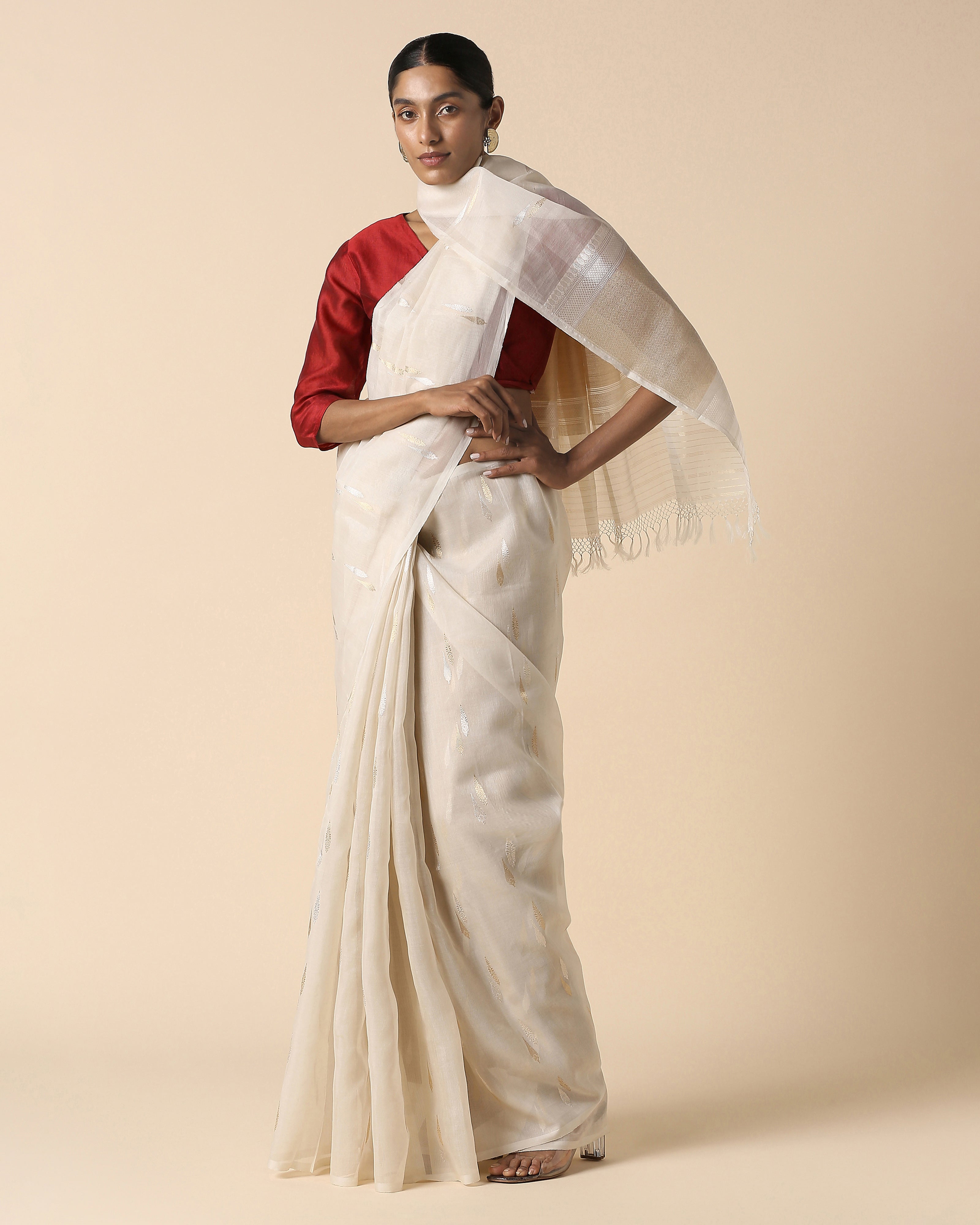 Avantika Banarasi Kadwa Silk Cotton Saree