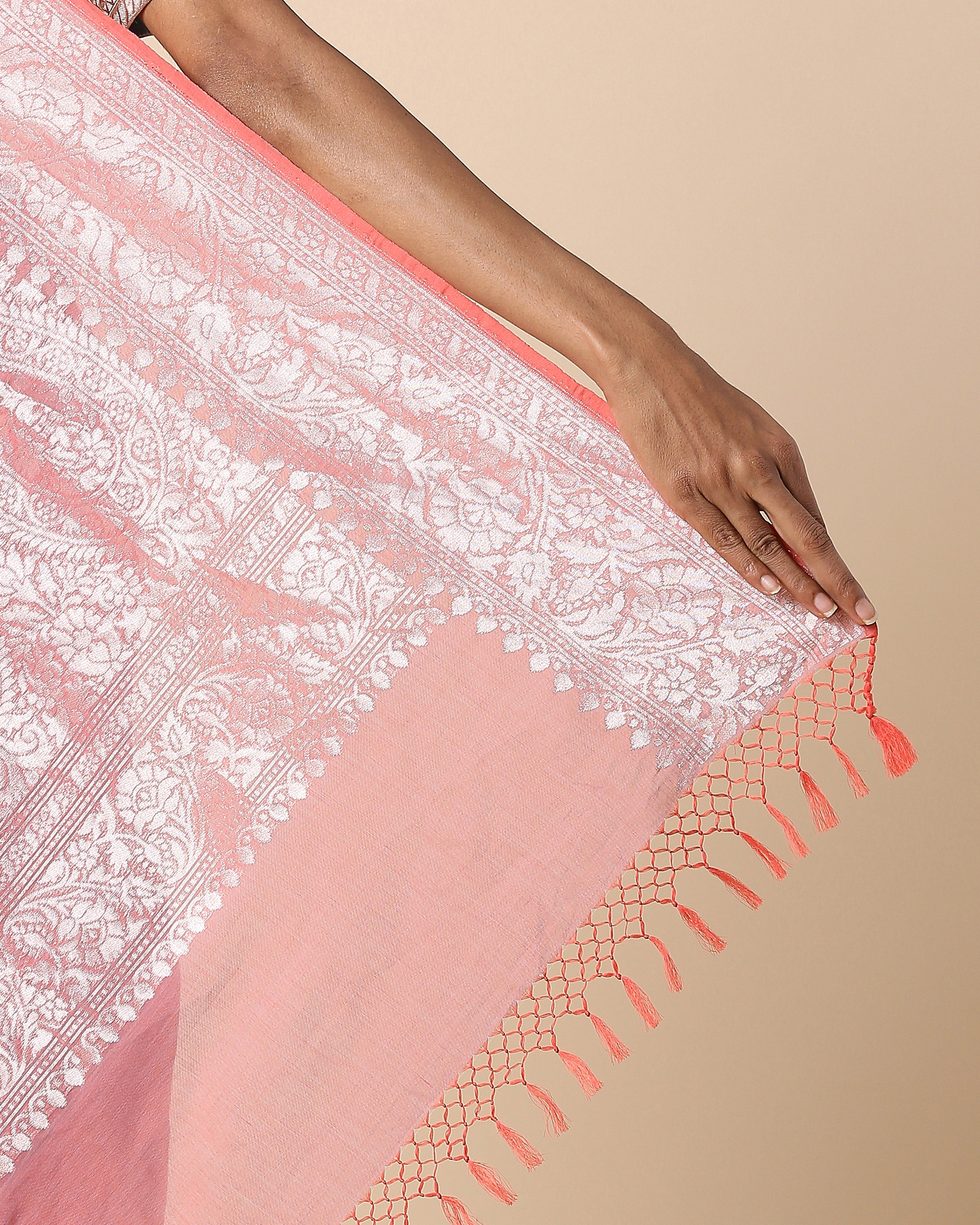 Rosa Banarasi Powdi Cotton Saree