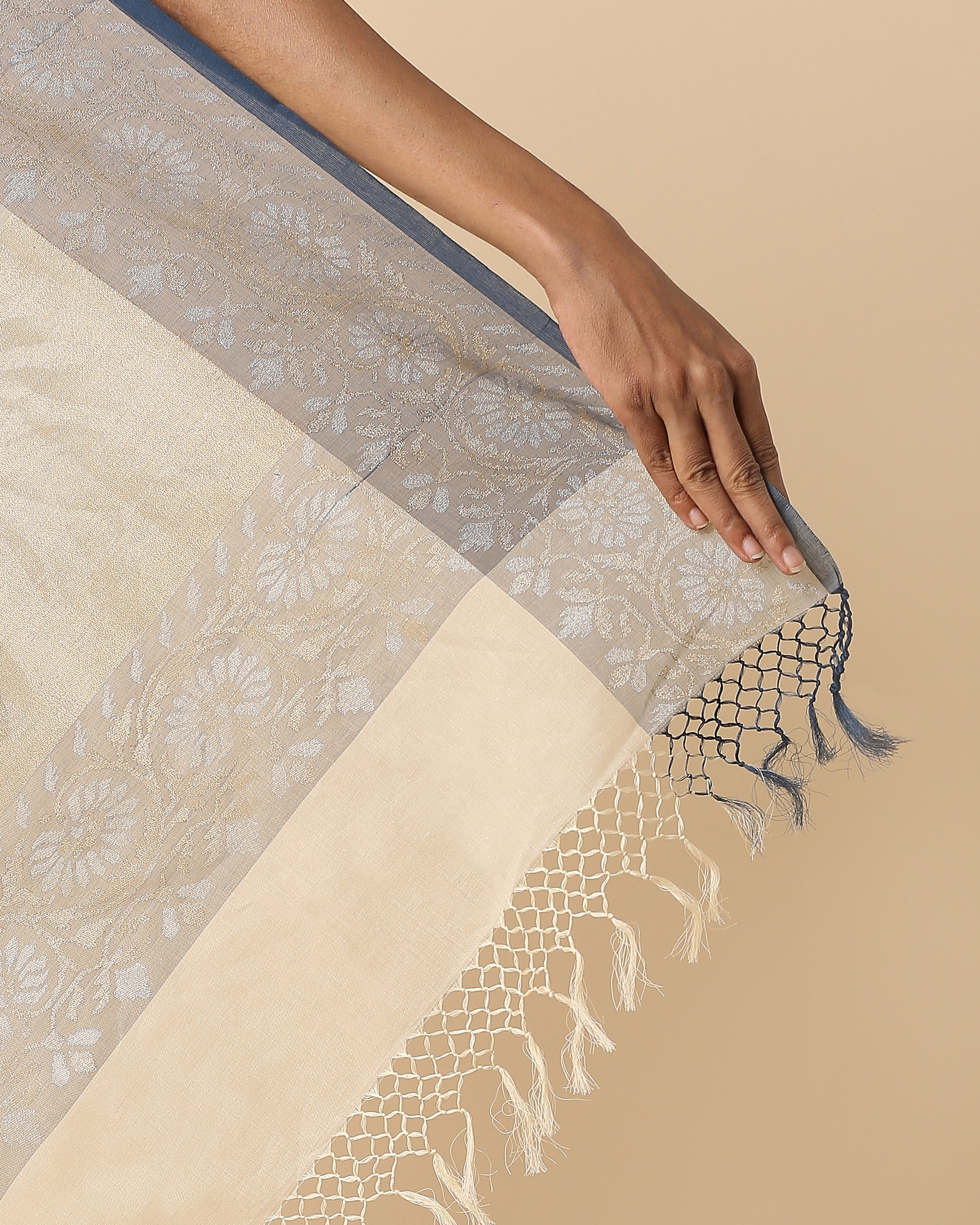 Mahi Banarasi Jamdani Cotton Saree