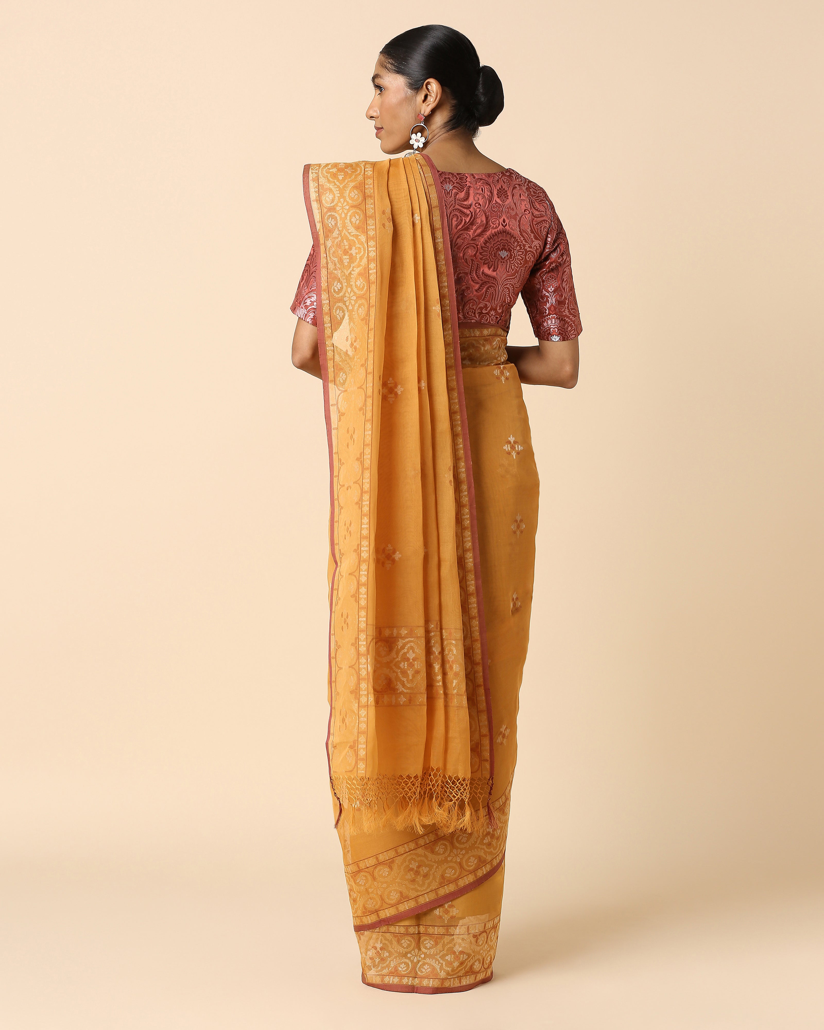 Lahna Banarasi Jamdani Cotton Saree