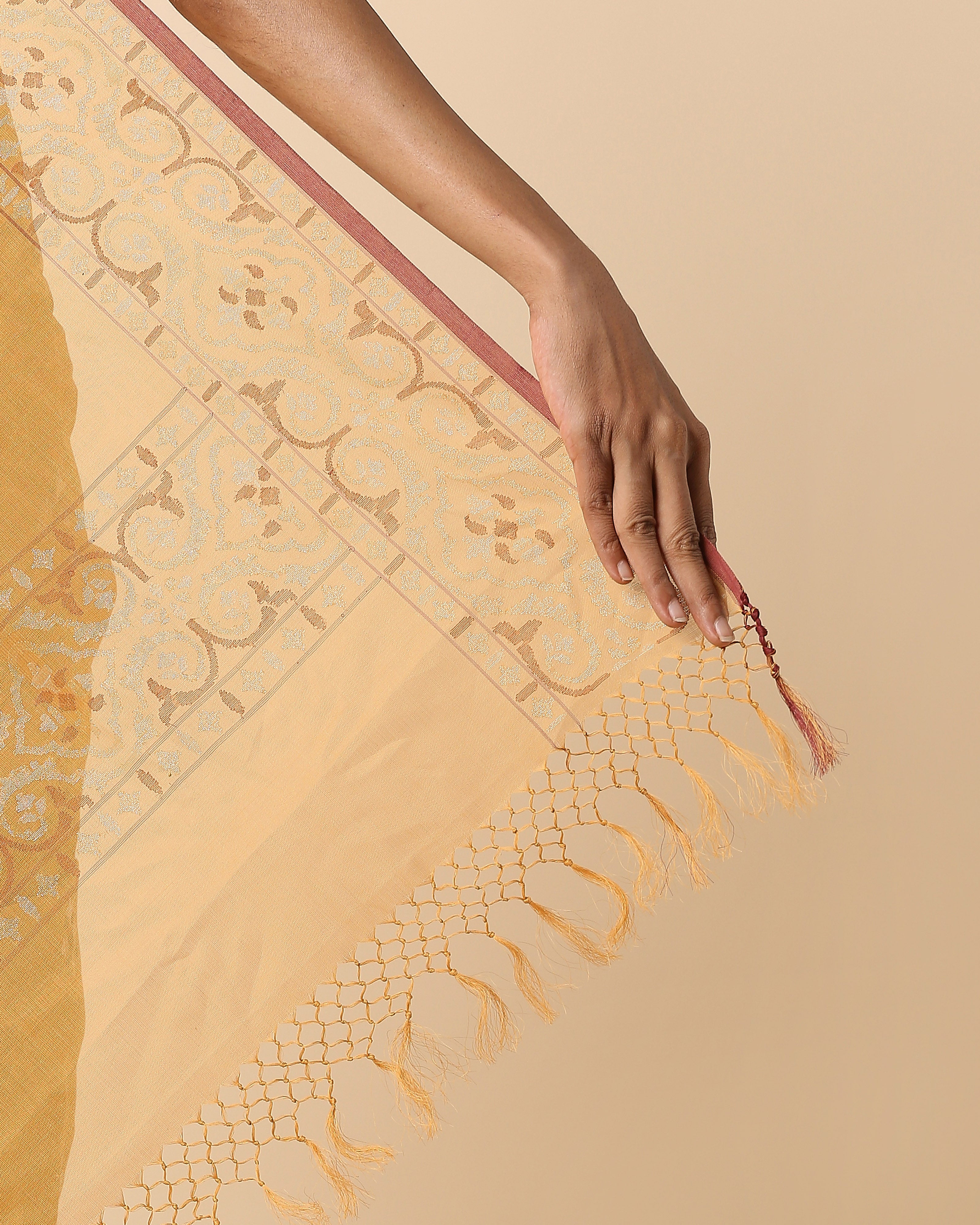 Lahna Banarasi Jamdani Cotton Saree