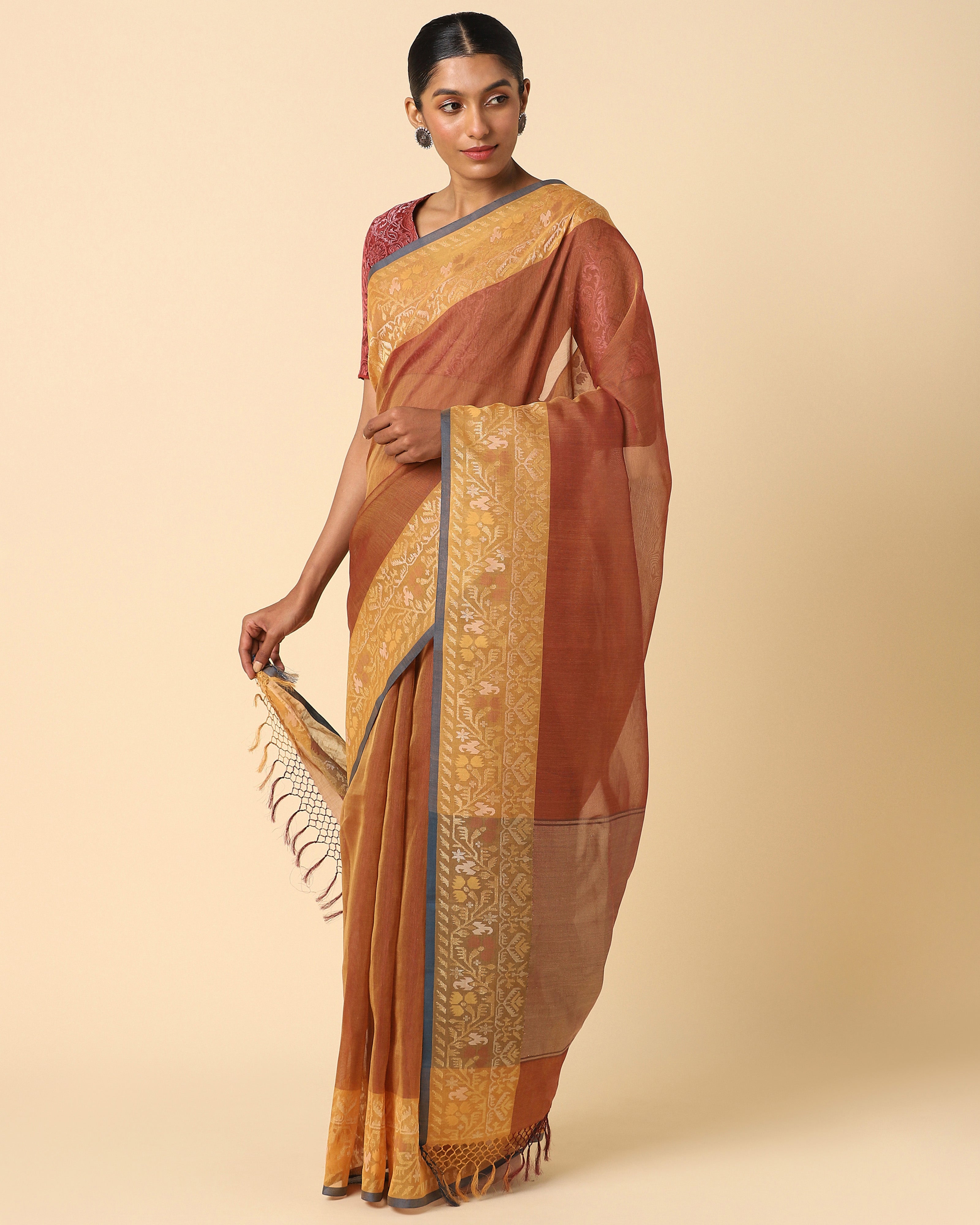 Keila Banarasi Jamdani Cotton Saree
