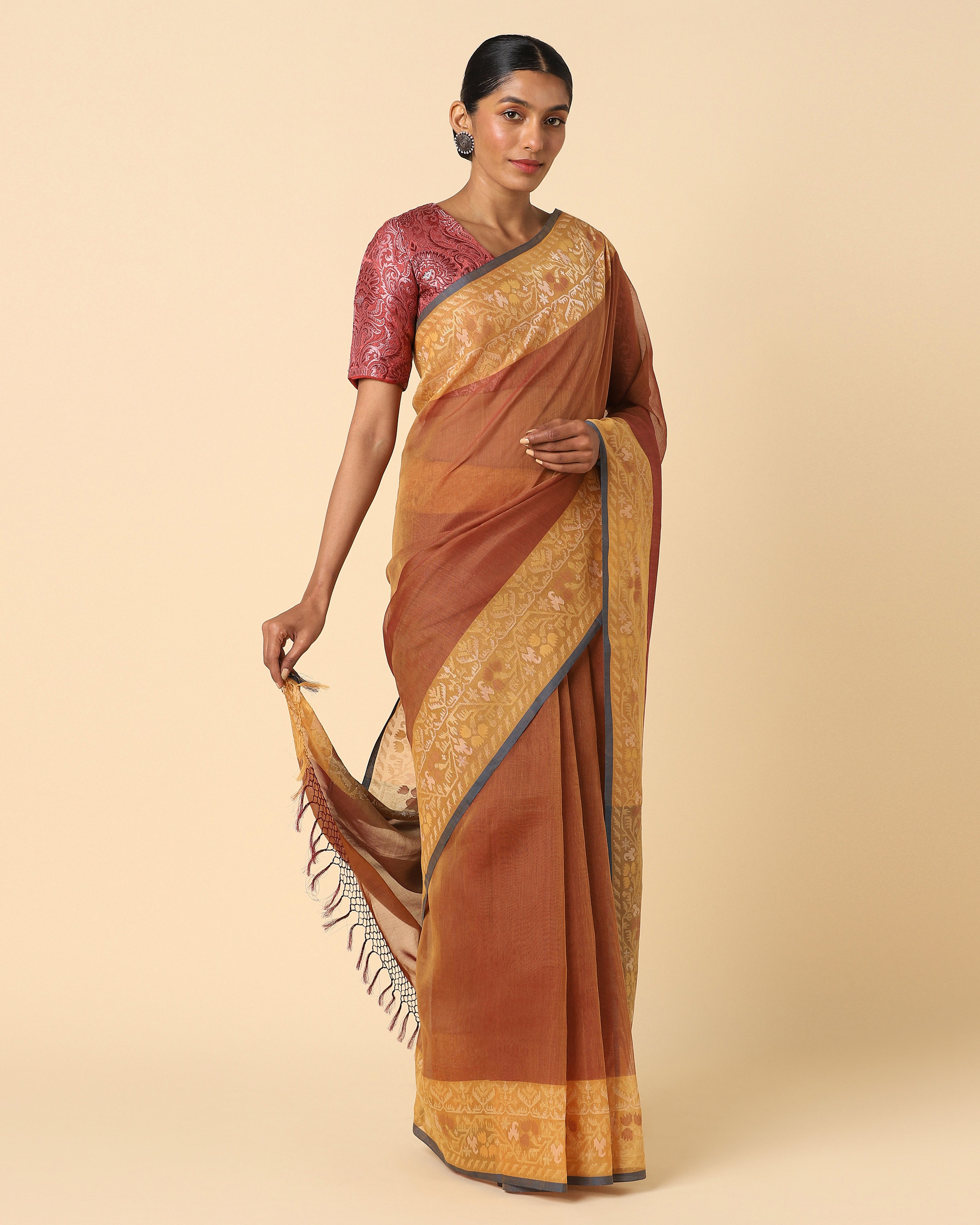 Keila Banarasi Jamdani Cotton Saree