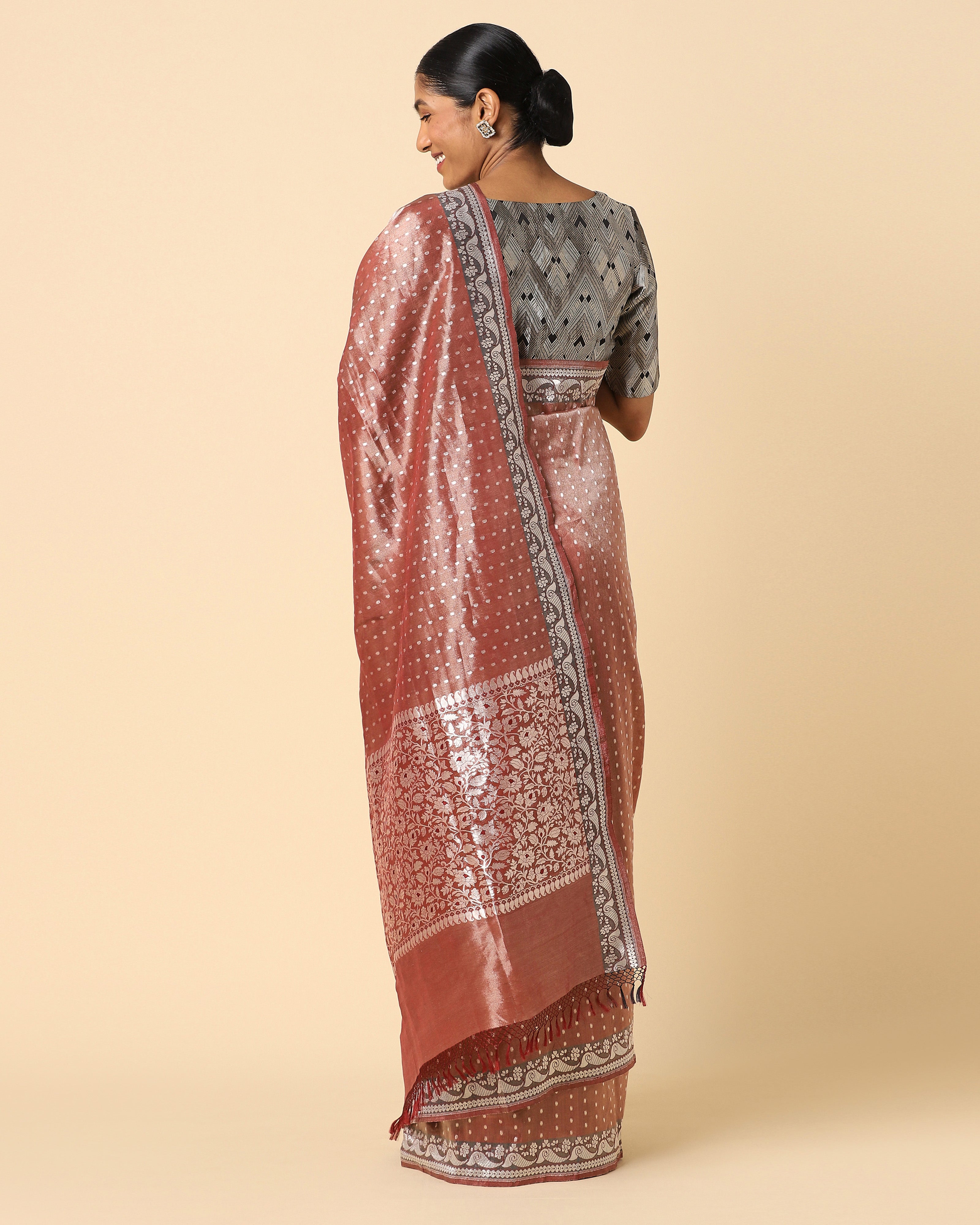 Gaman Banarasi Cutwork Silk Saree