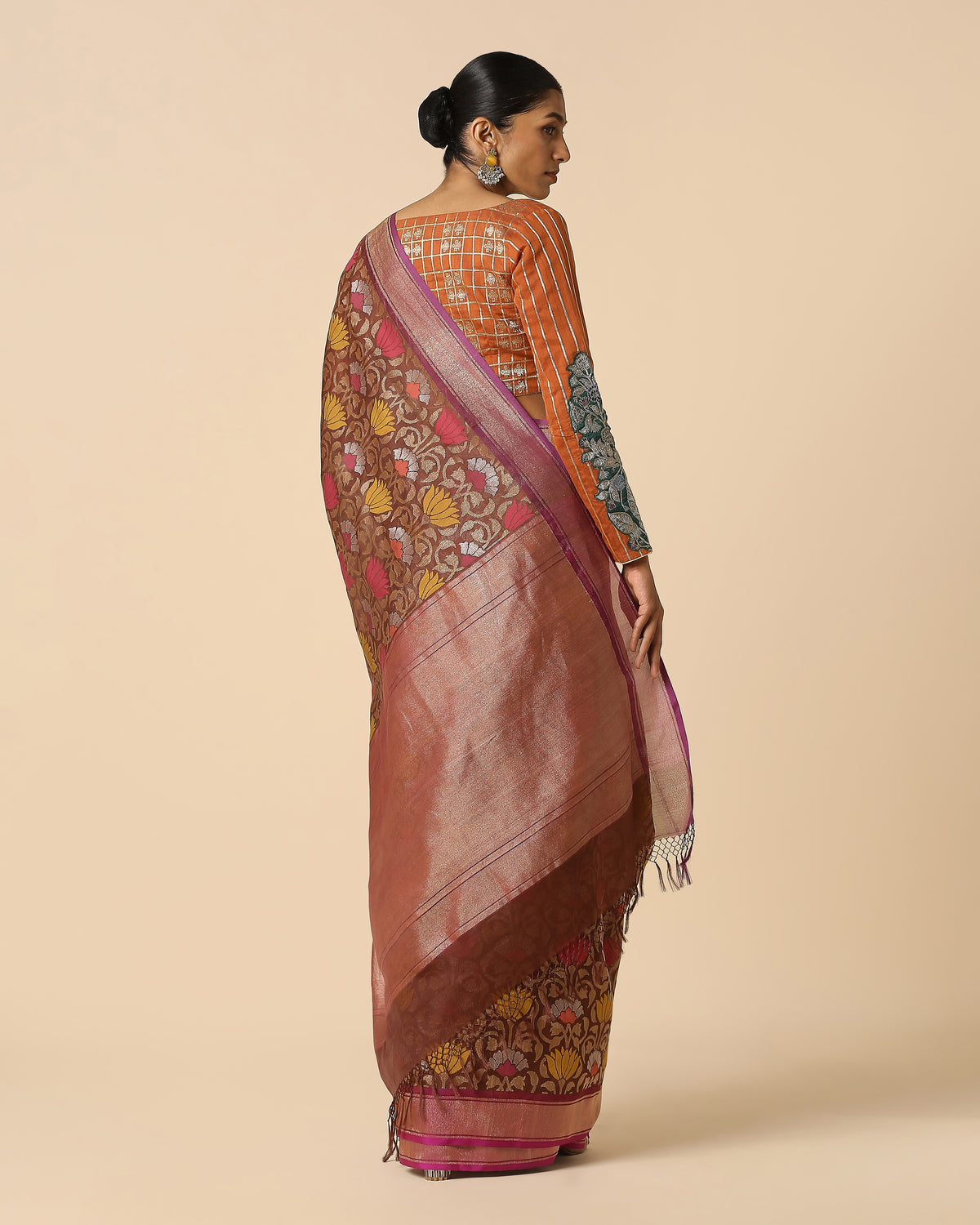Noor Banarasi Jamdani Silk Cotton Saree