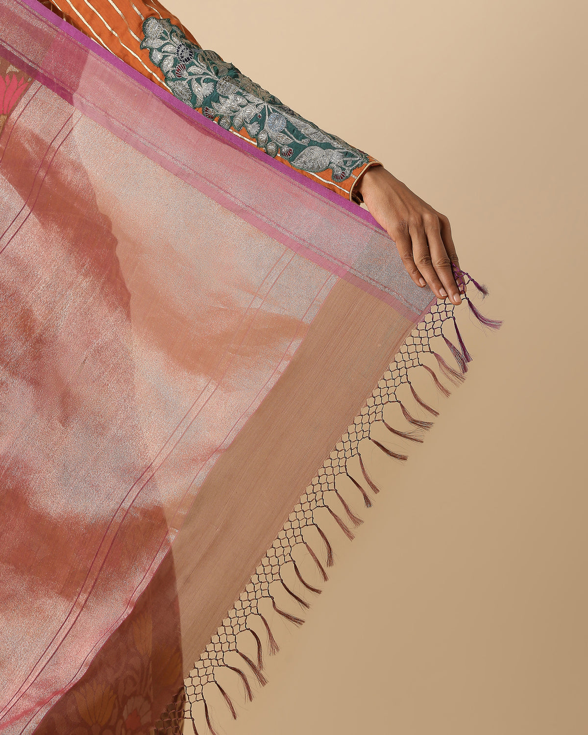Noor Banarasi Jamdani Silk Cotton Saree