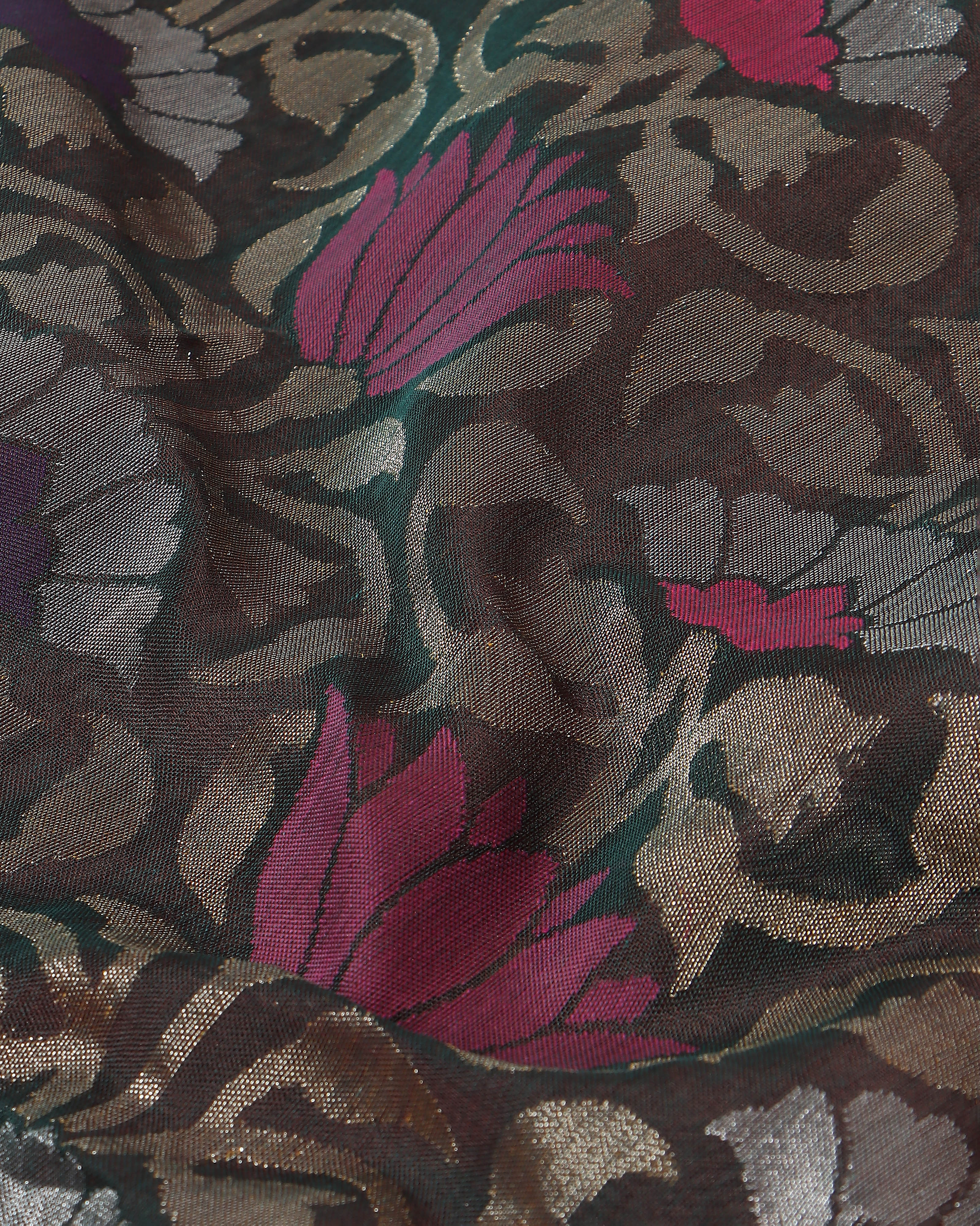 Noor Banarasi Jamdani Silk Cotton Saree