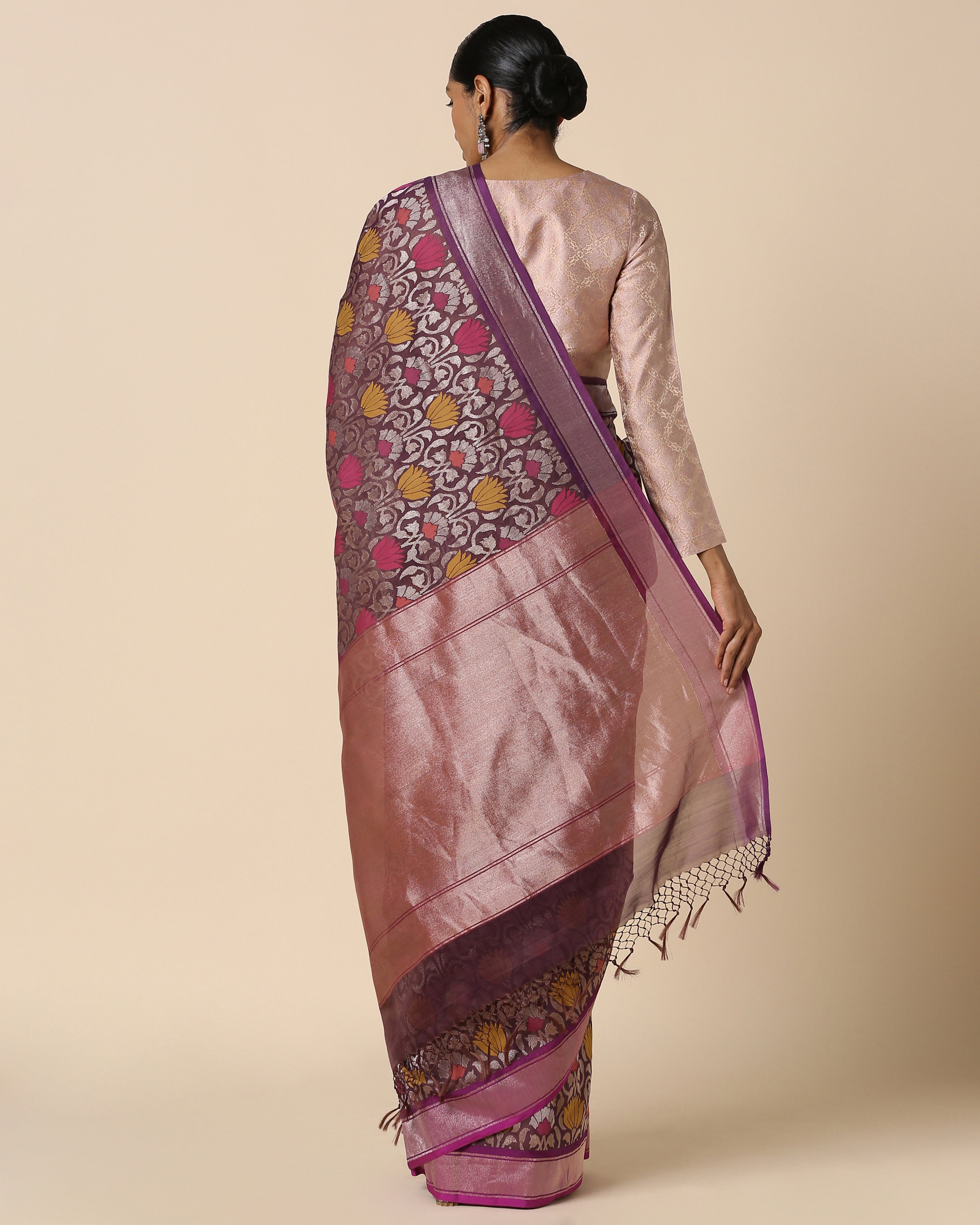 Noor Banarasi Jamdani Silk Cotton Saree