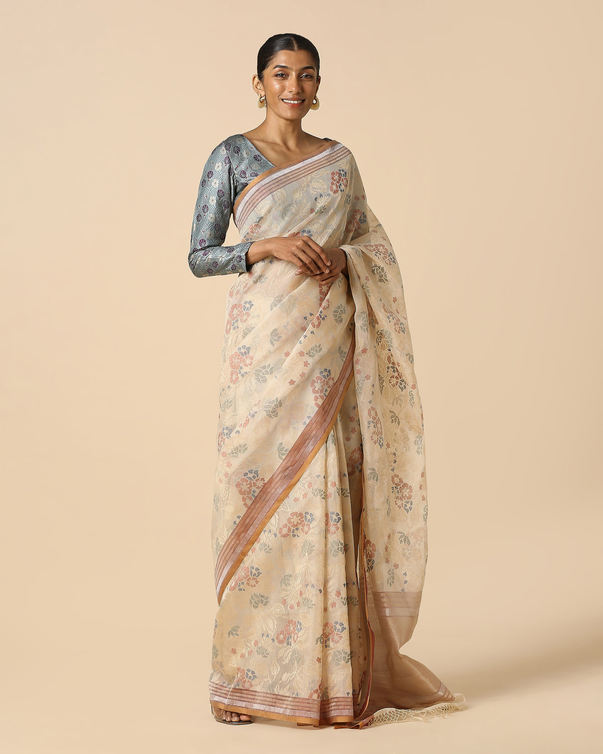 Hester Banarasi Jamdani Silk Cotton Saree