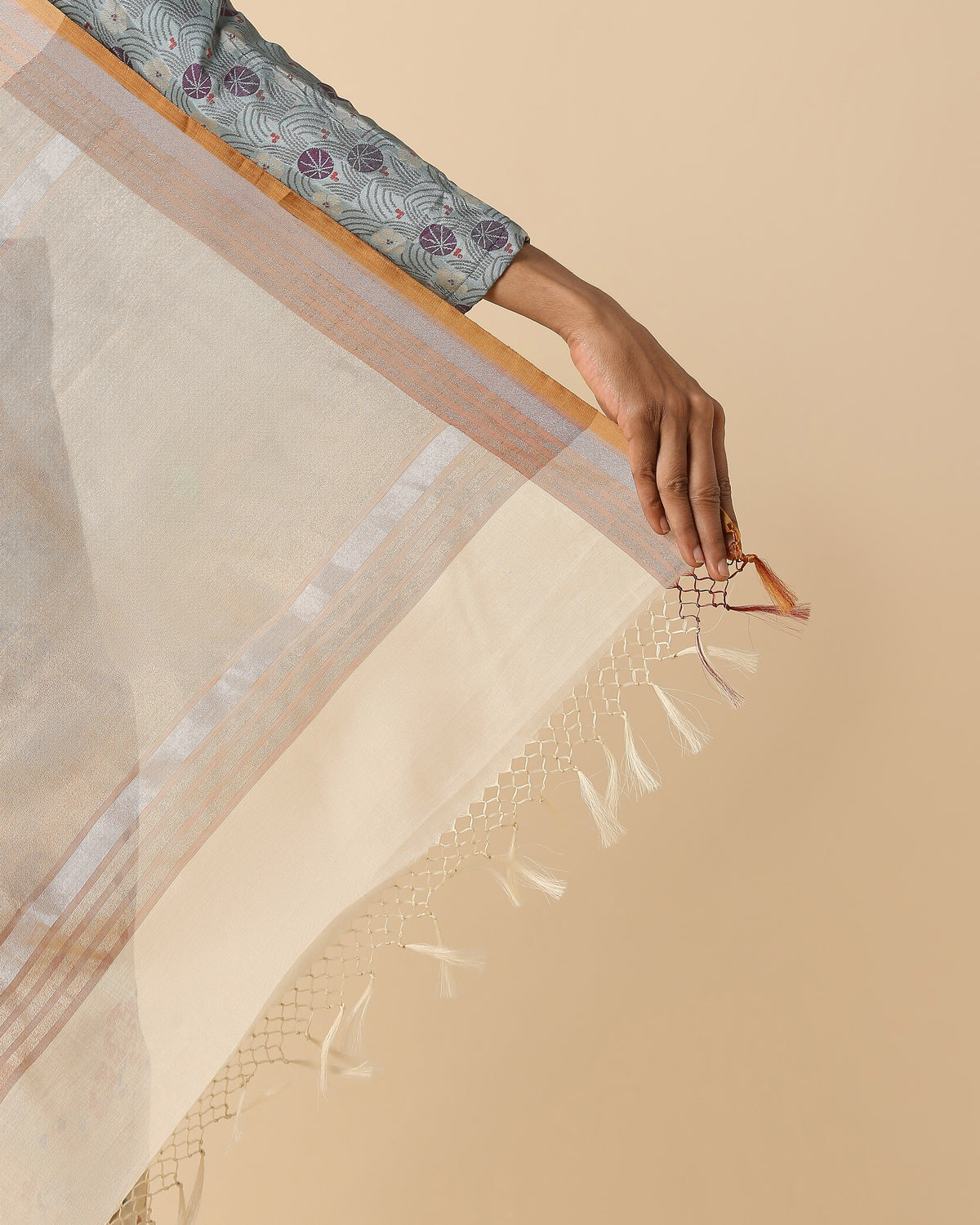 Hester Banarasi Jamdani Silk Cotton Saree