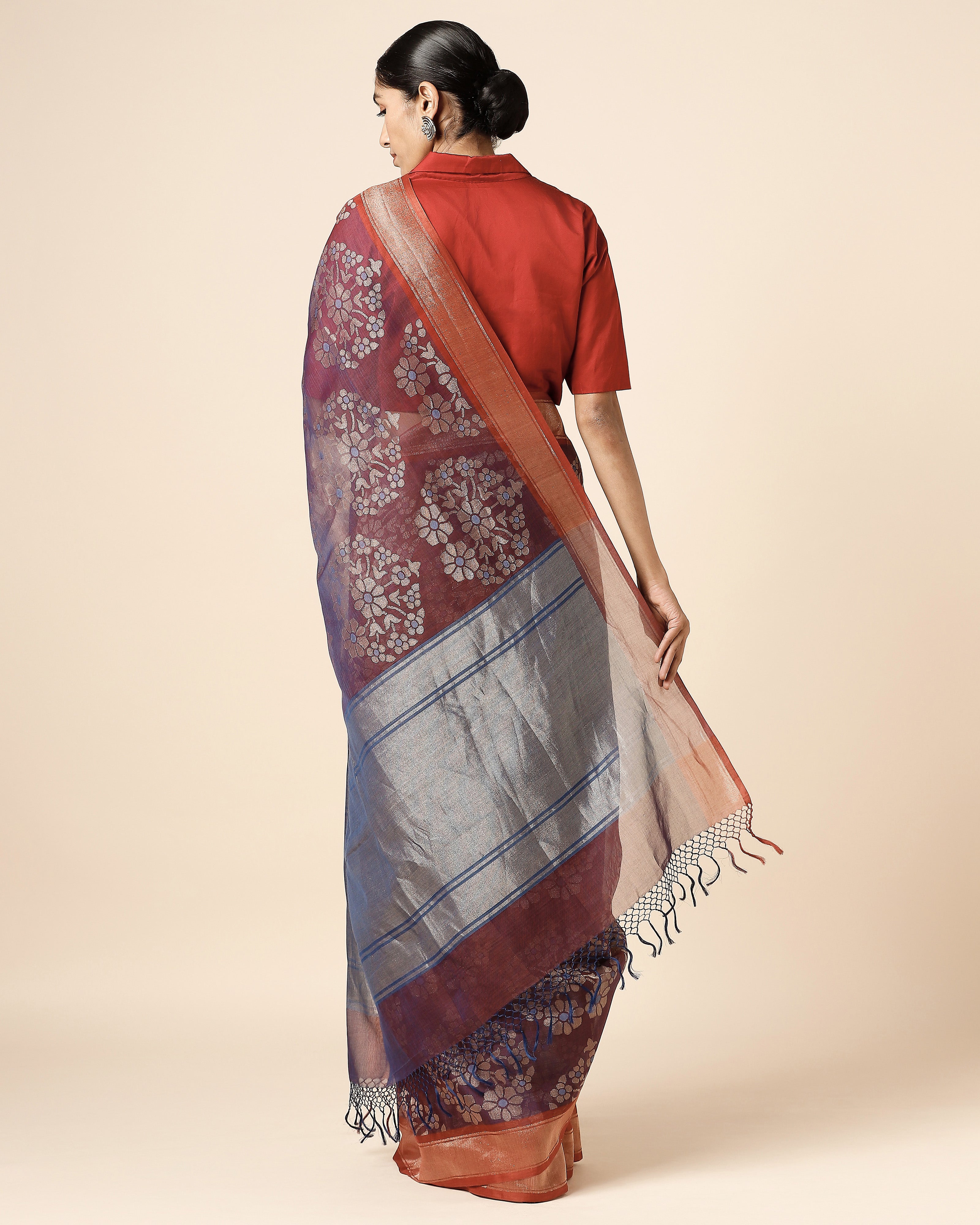 Adrin Banarasi Jamdani Cotton Saree