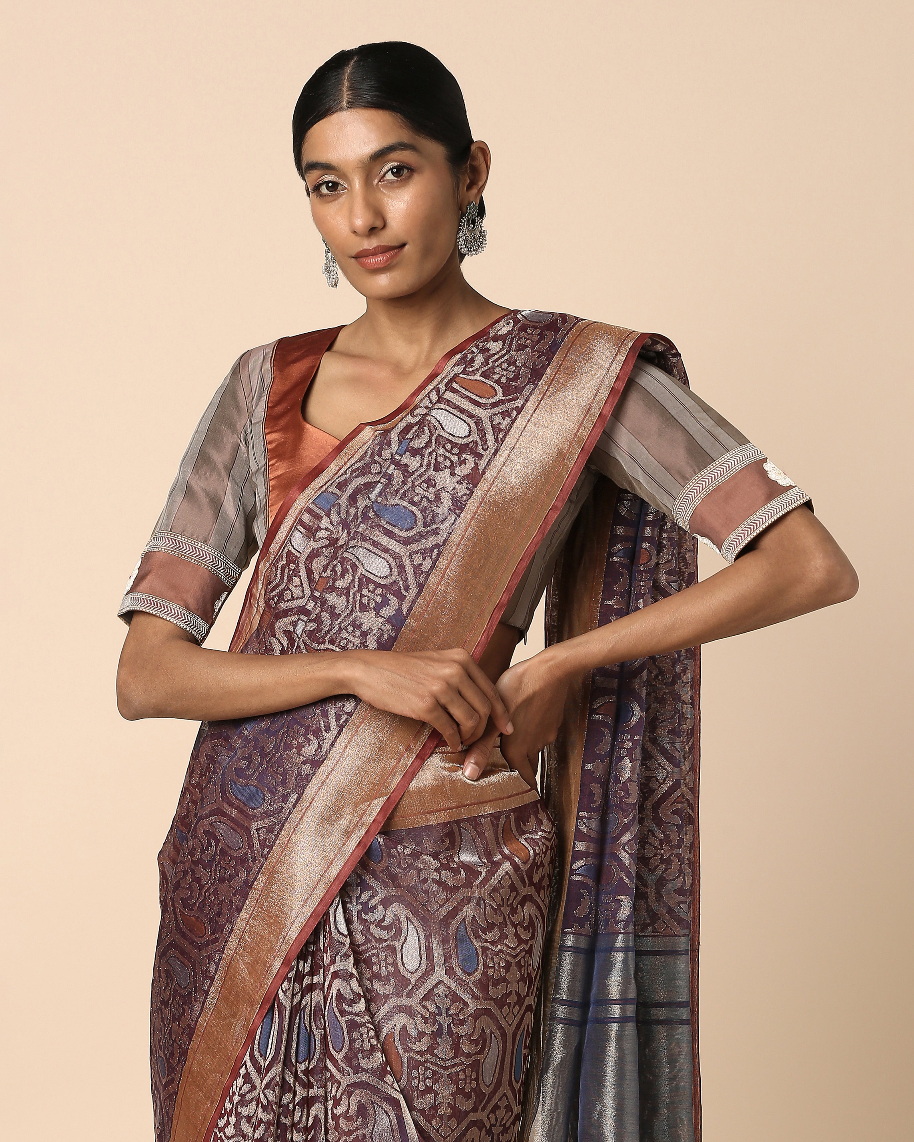 Keyani Banarasi Jamdani Silk Cotton Saree