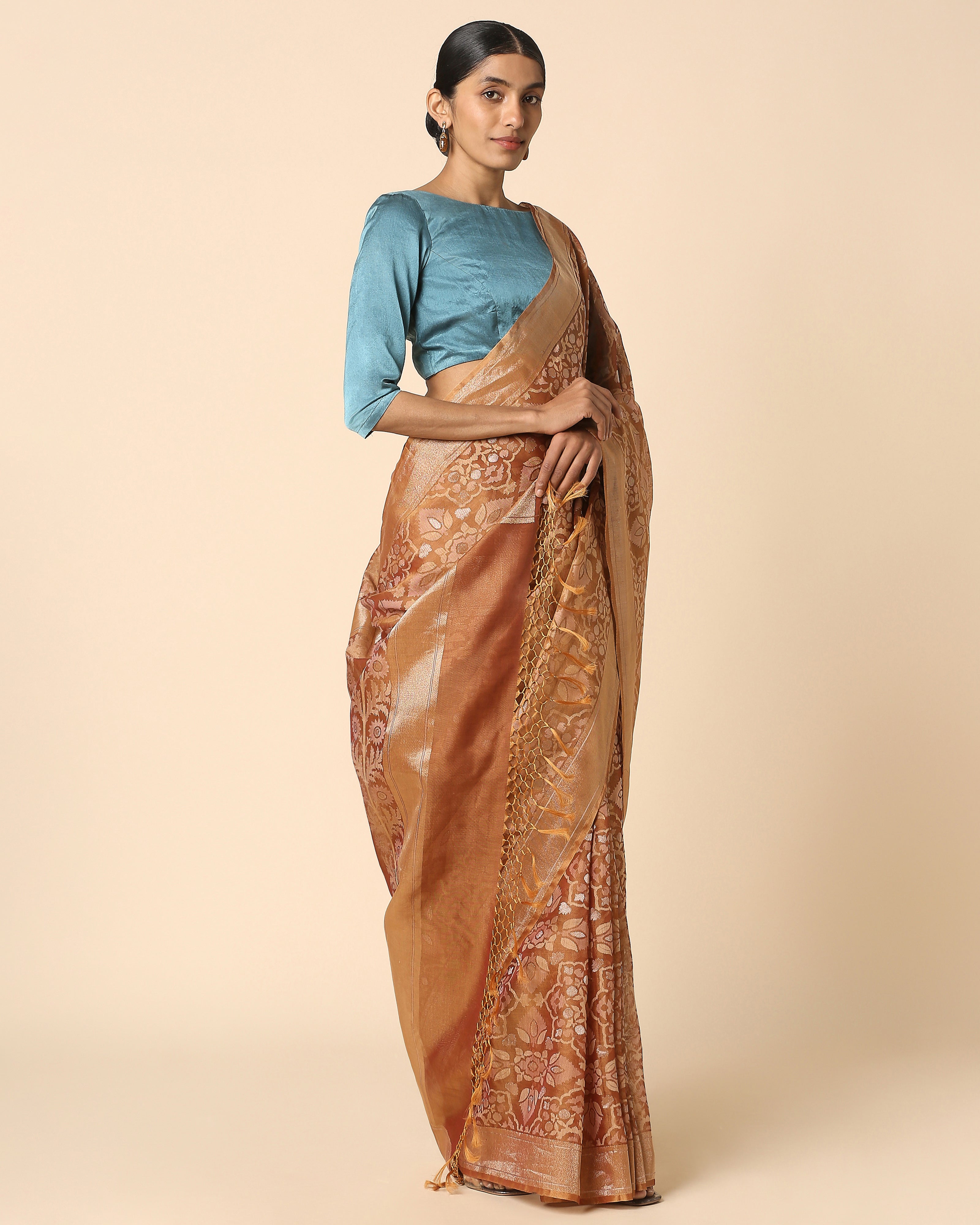 Melis Banarasi Jamdani Silk Cotton Saree