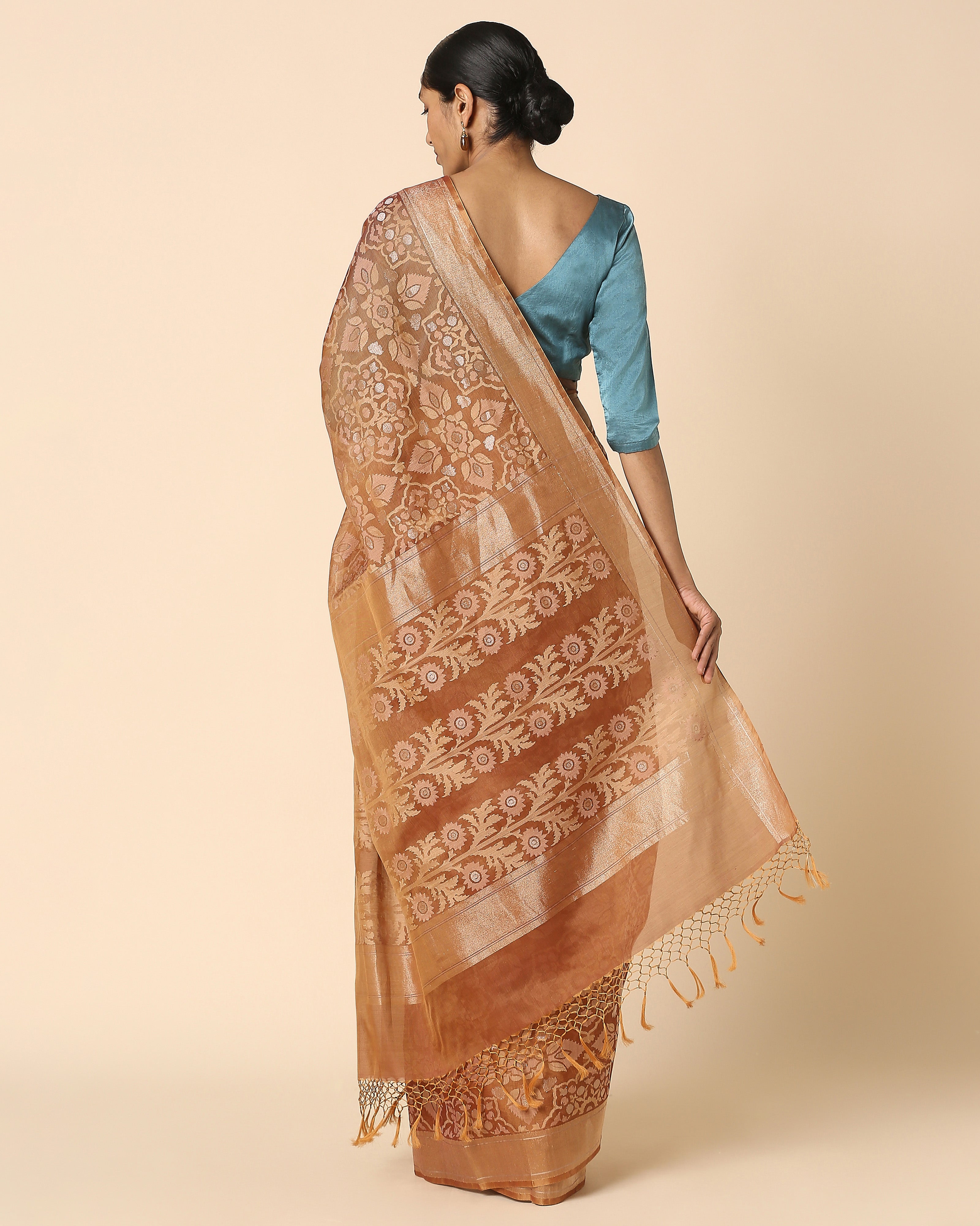 Melis Banarasi Jamdani Silk Cotton Saree