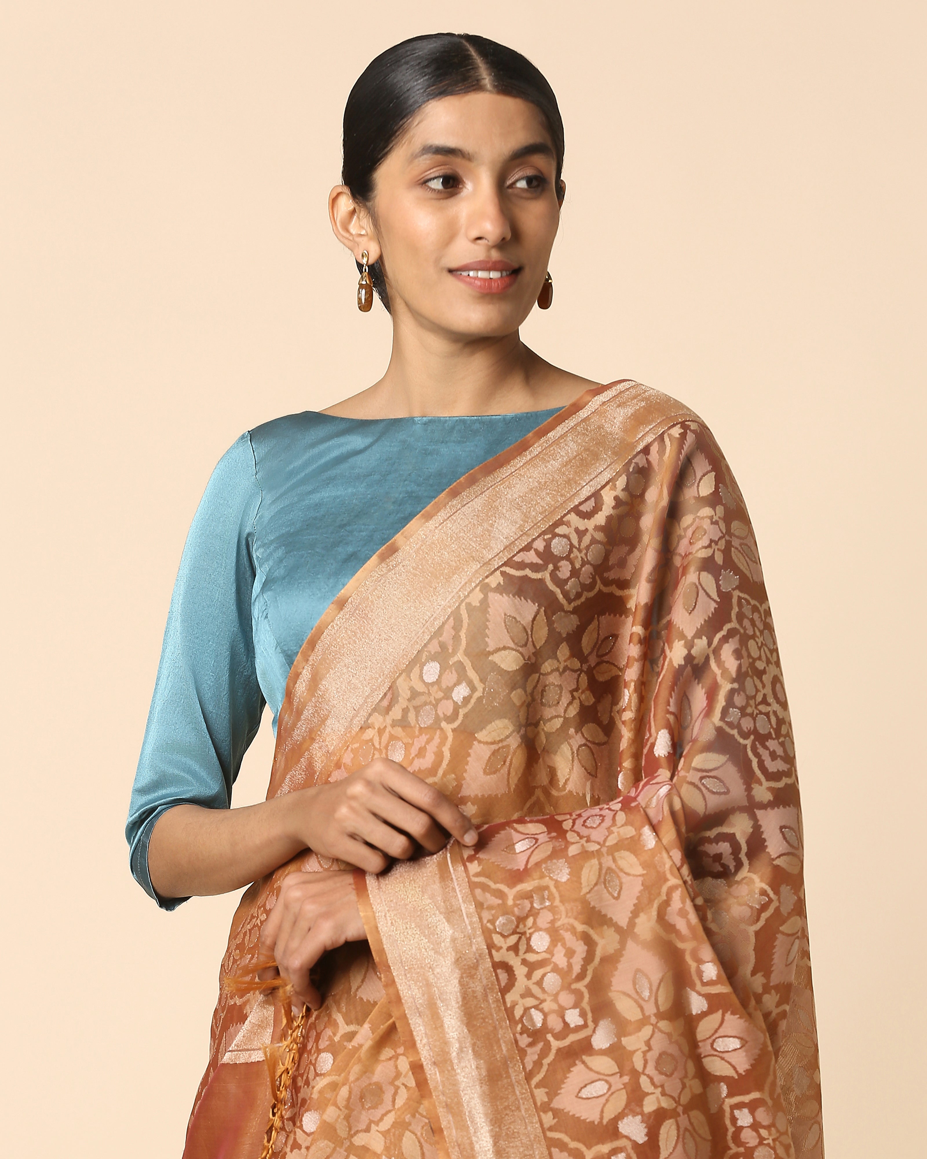 Melis Banarasi Jamdani Silk Cotton Saree