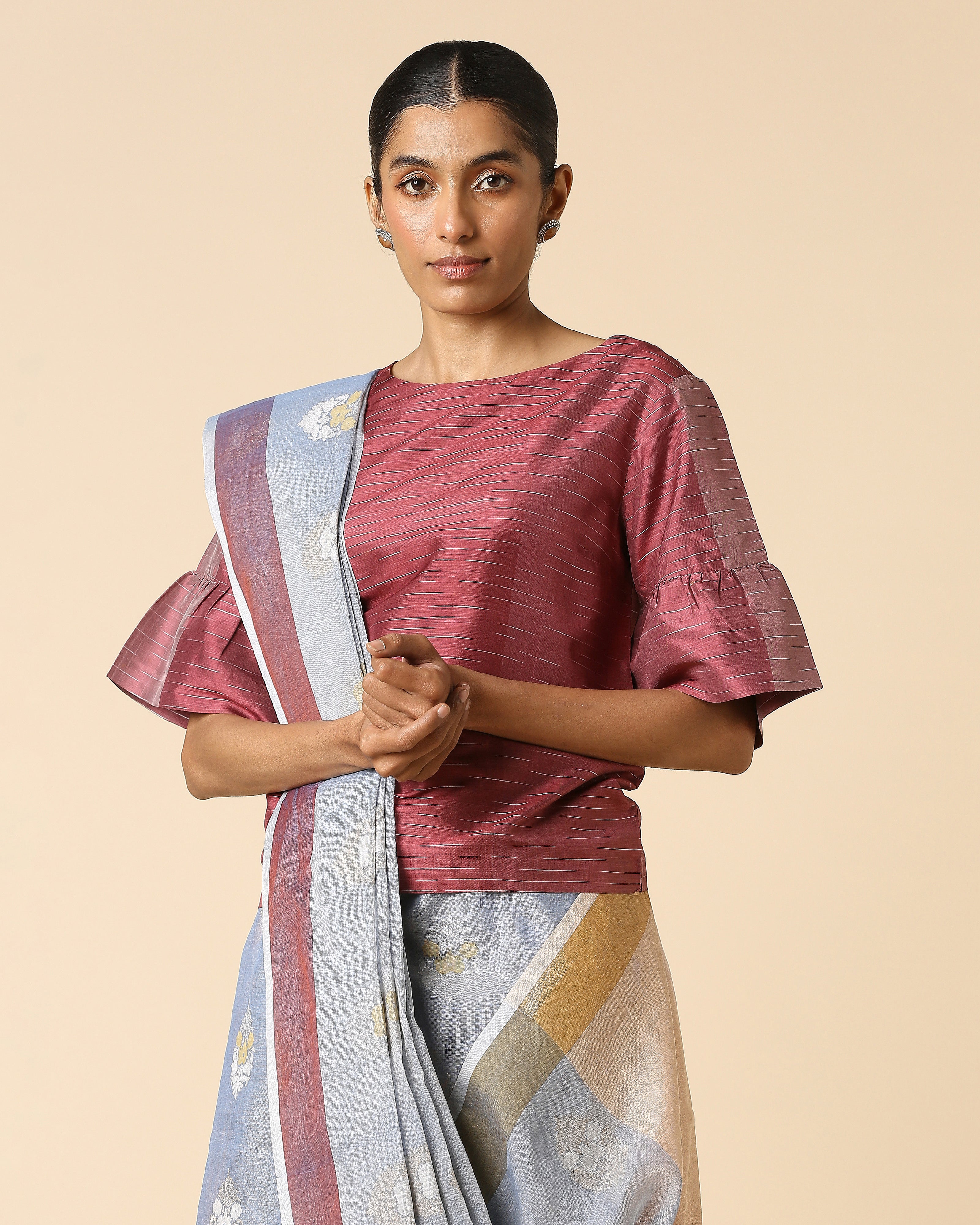 Olga Banarasi Jamdani Cotton Saree