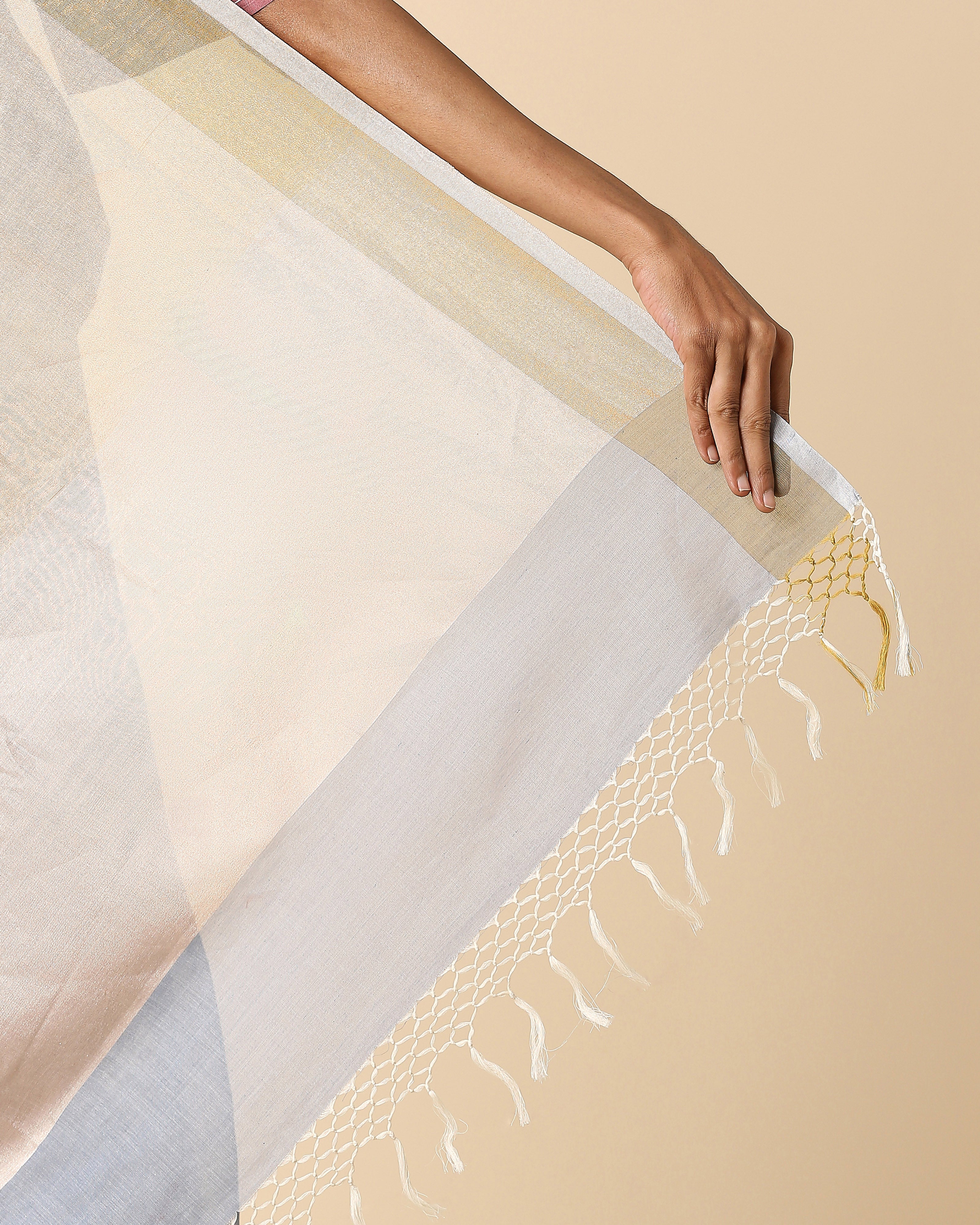 Olga Banarasi Jamdani Cotton Saree
