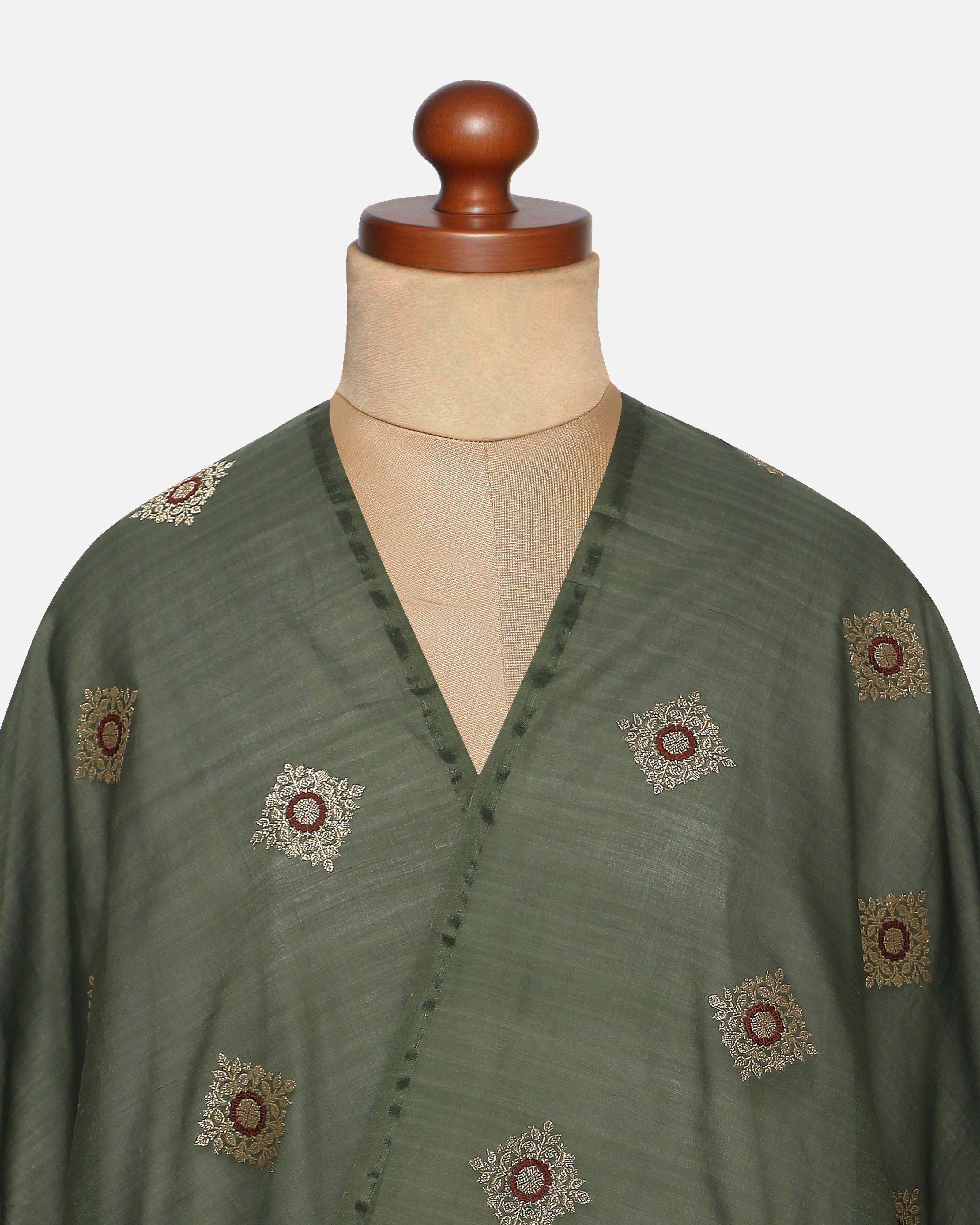 Vanya Banarasi Kadwa Silk Cotton Suit Fabric