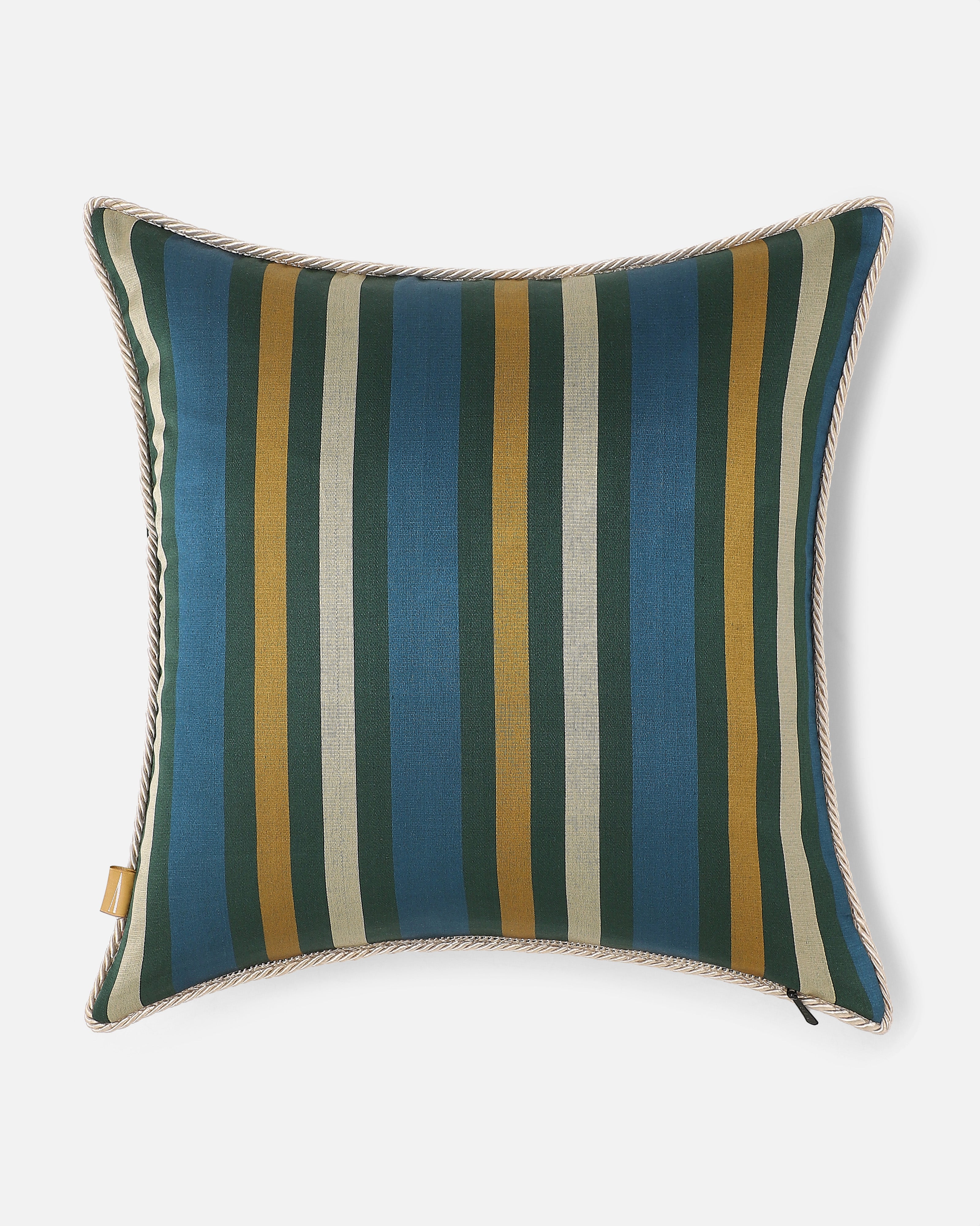 Kostya Banarasi Satin Brocade Silk Viscose Cushion Cover