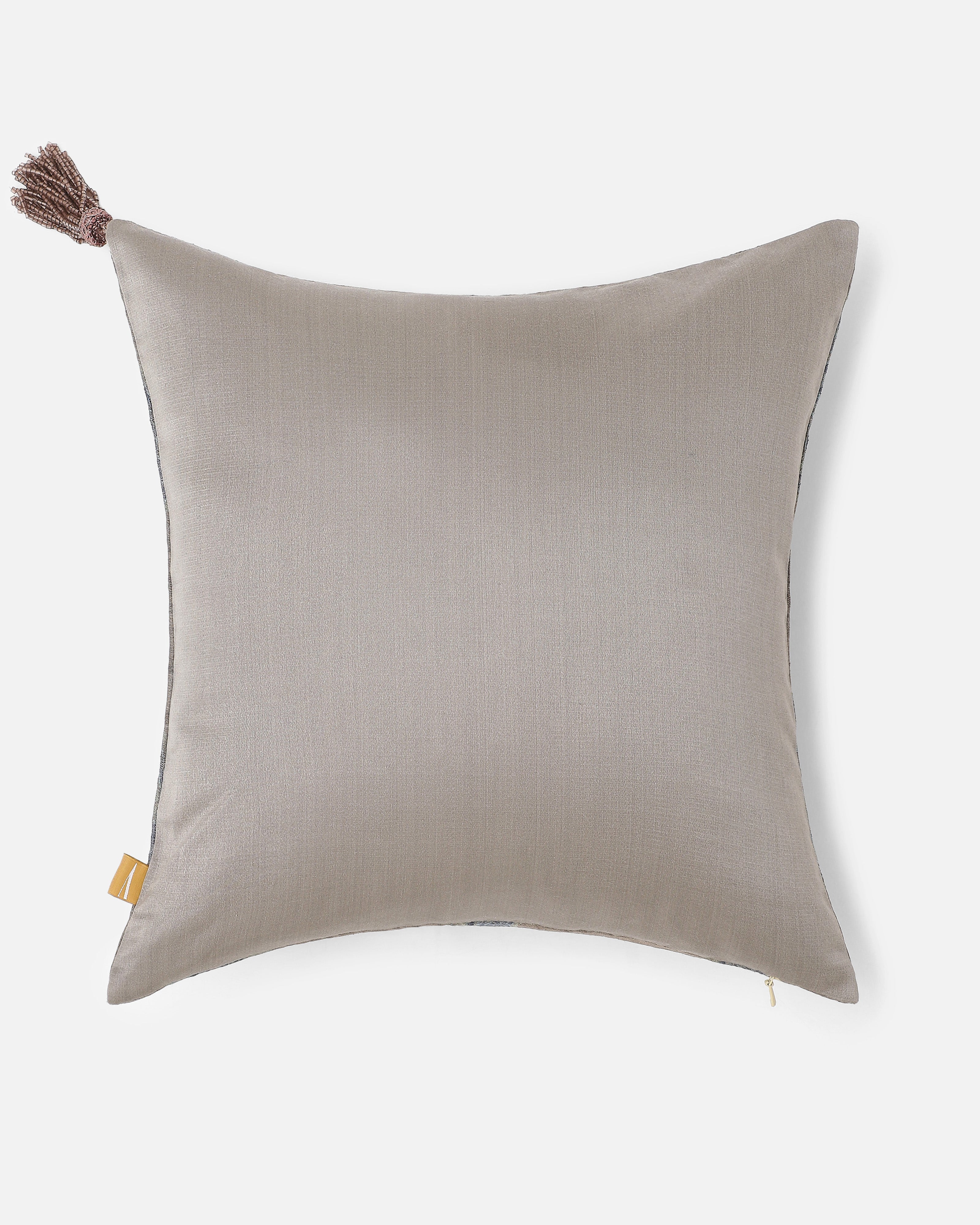 Nilanei Banarasi Satin Brocade Silk Cushion Cover