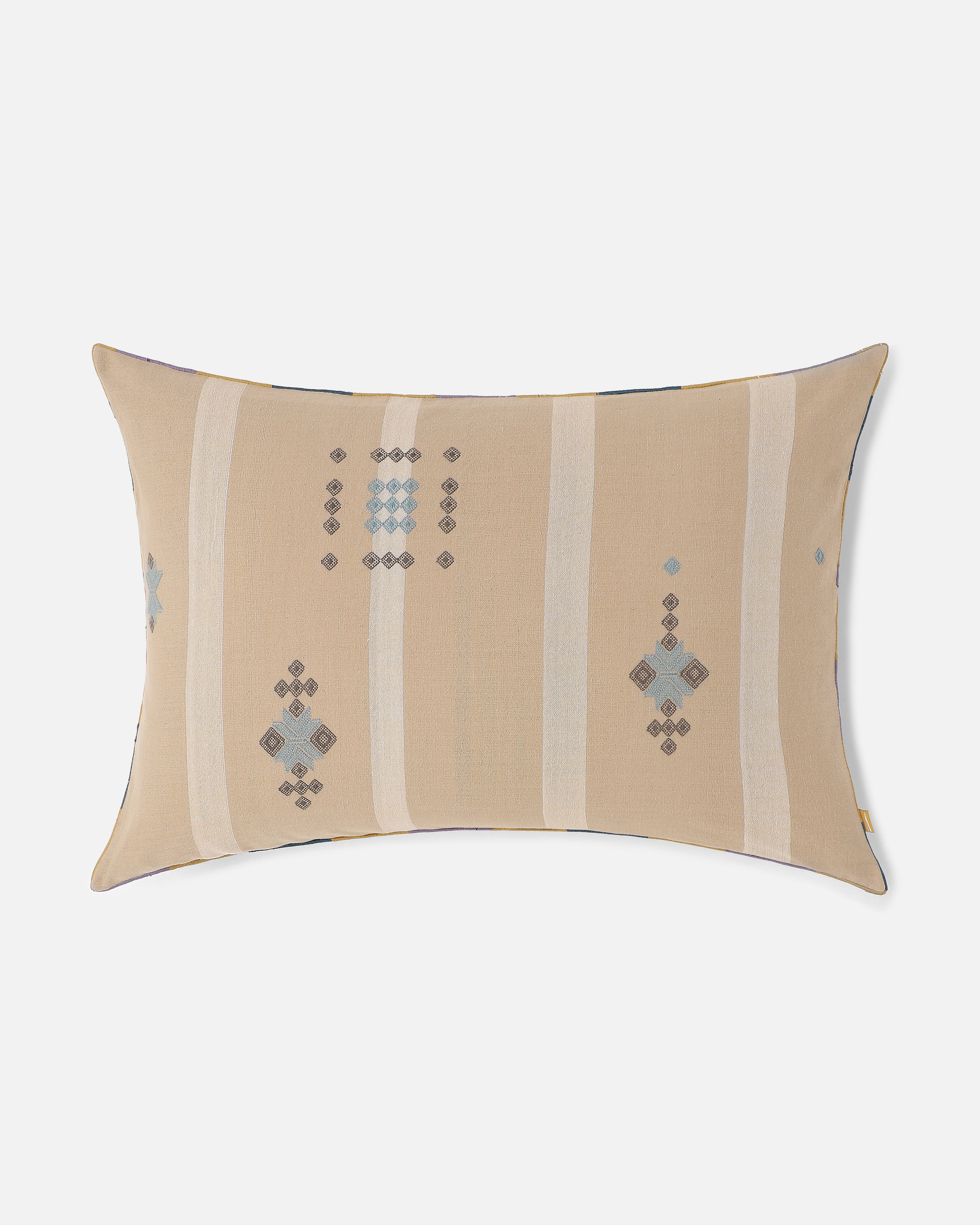 Roha Bhujodi Extra Weft Cotton Cushion Cover