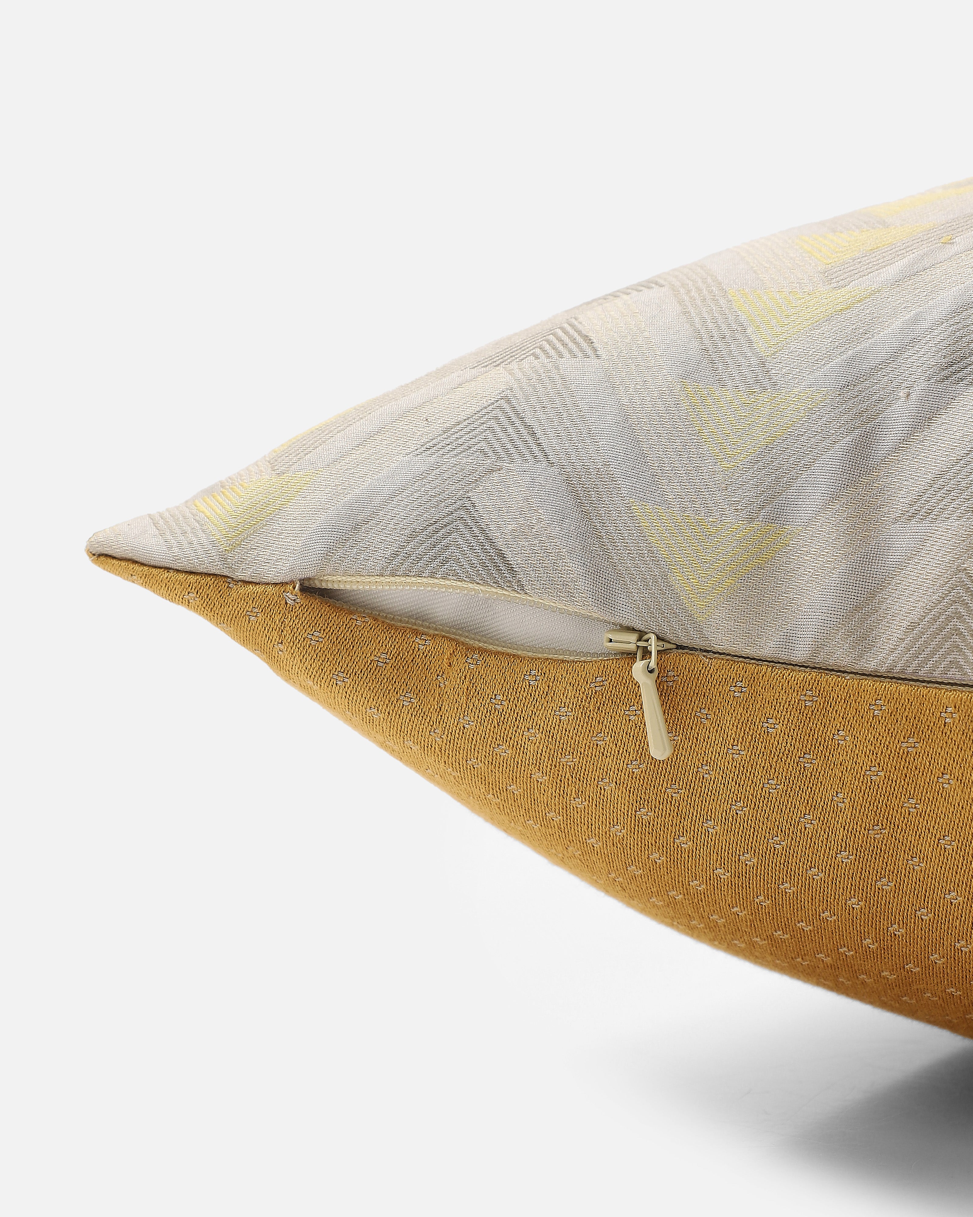 Raina Banarasi Powdi Silk Cotton Cushion Cover