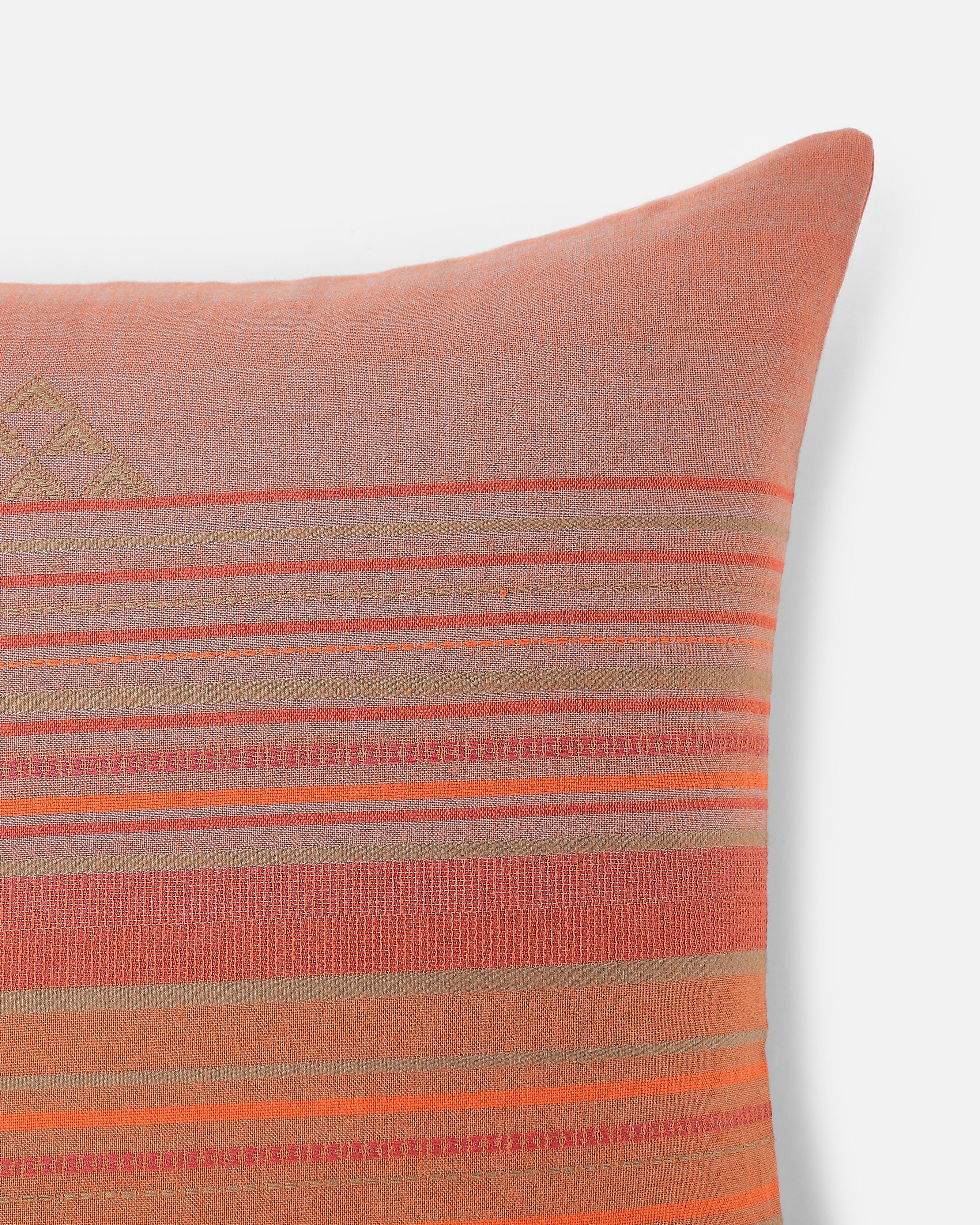 Parvat Bhujodi Extra Weft Cotton Cushion Cover