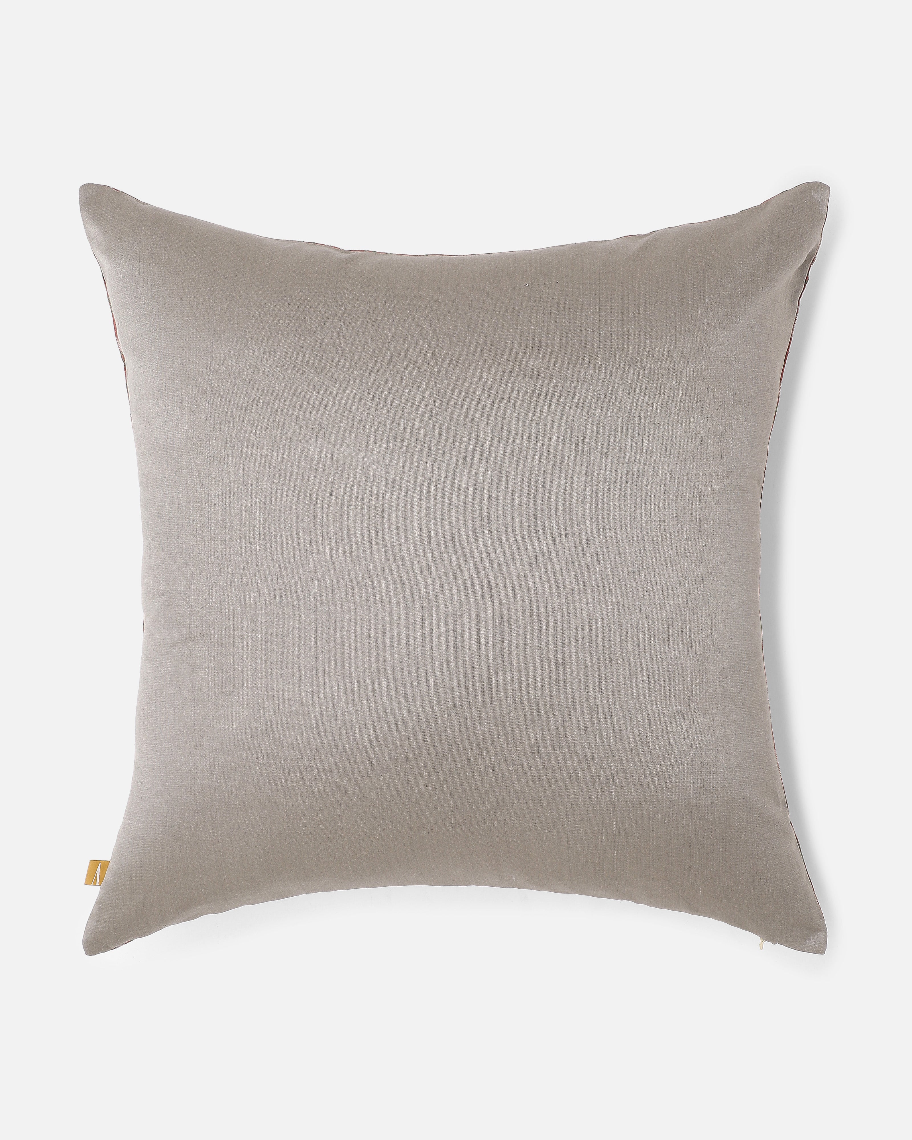Rozza Banarasi Powdi Silk Cushion Cover