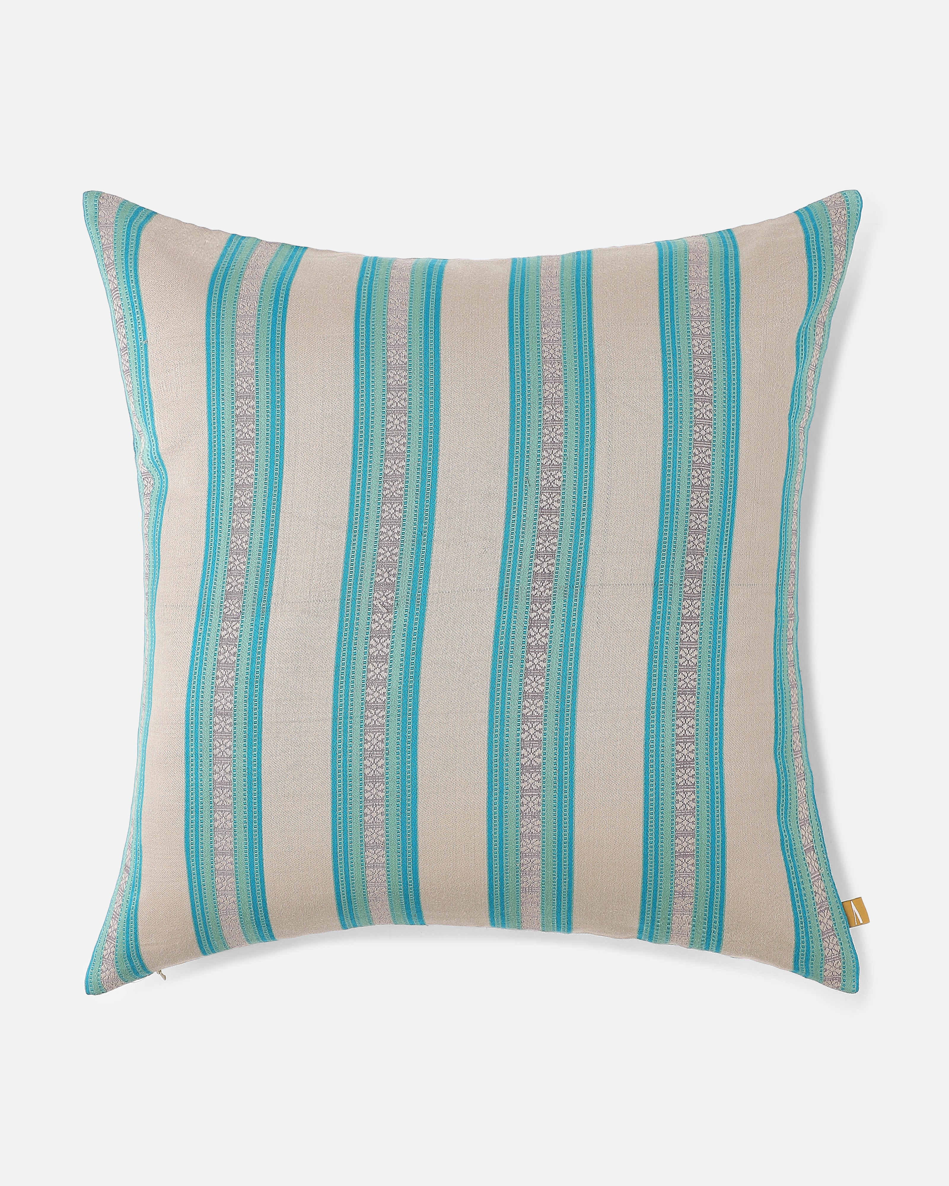 Kruty Bhujodi Mashru Viscose Cotton Cushion Cover