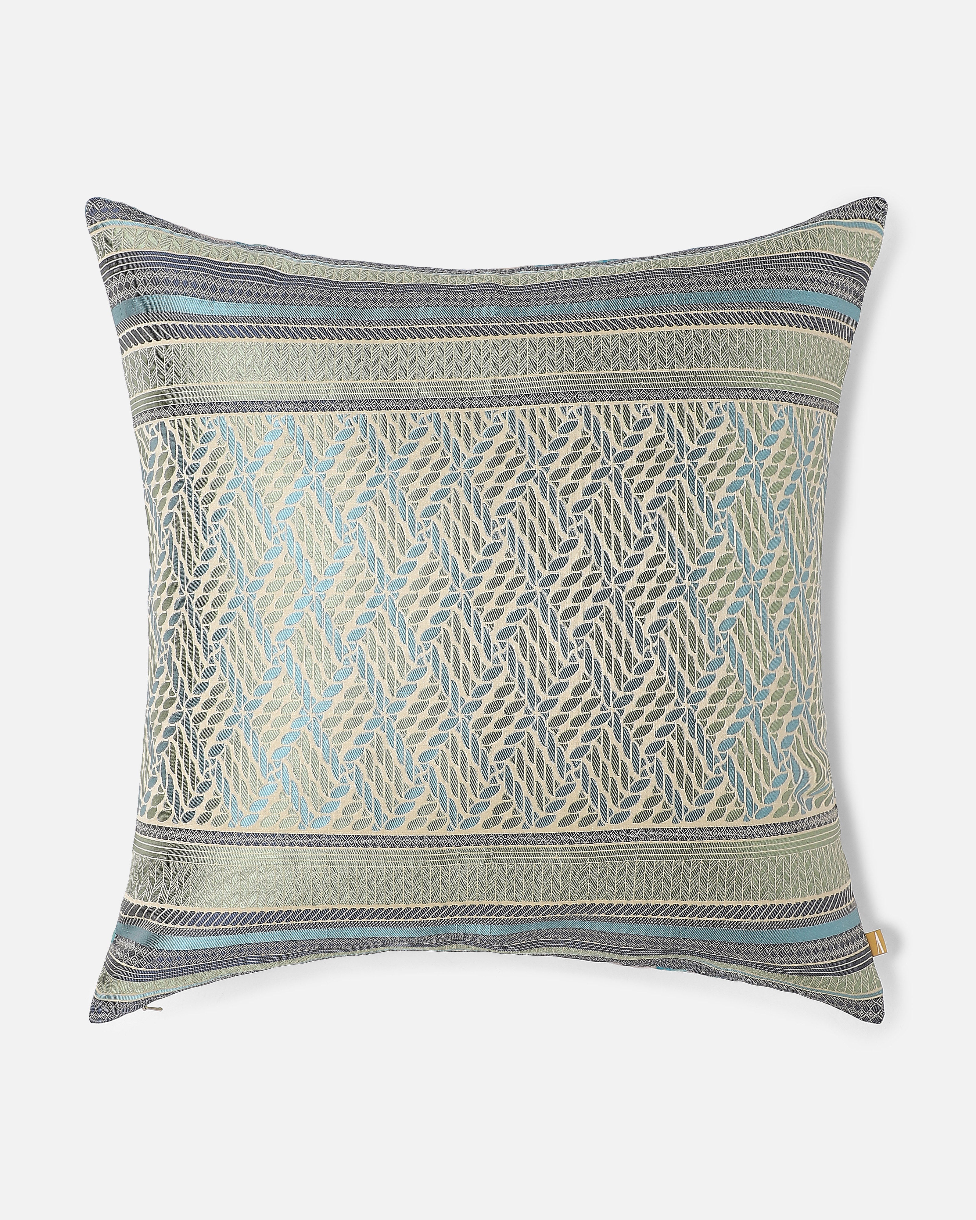 Sibey Banarasi Gyasar Silk Viscose Cushion Cover