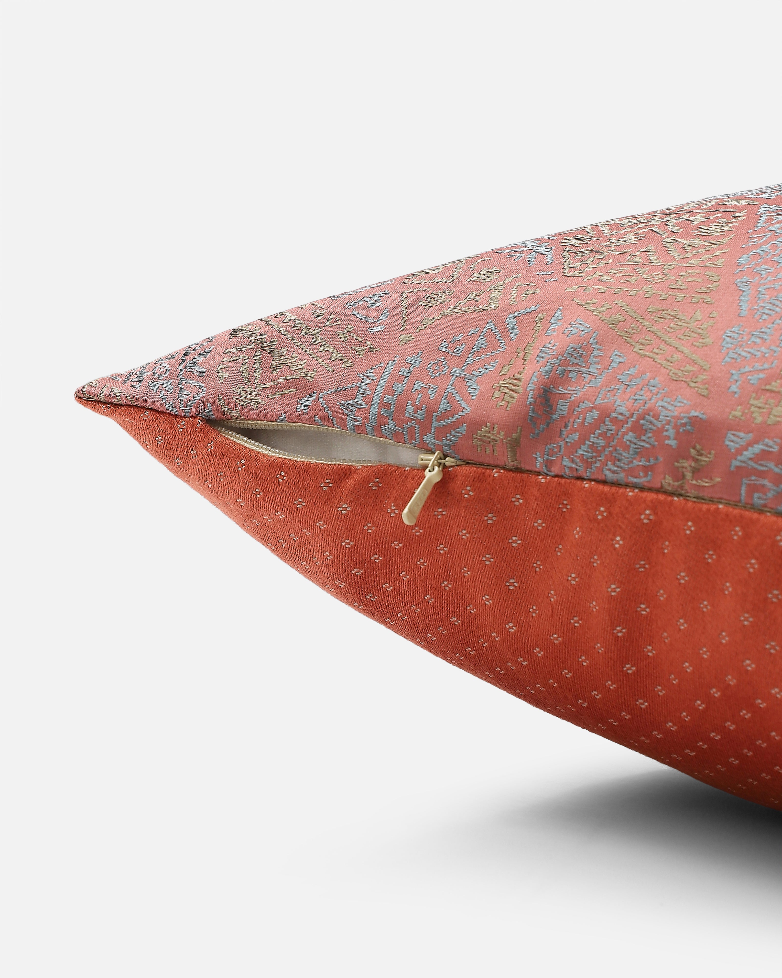 Seerat Banarasi Tanchoi Silk Cushion Cover