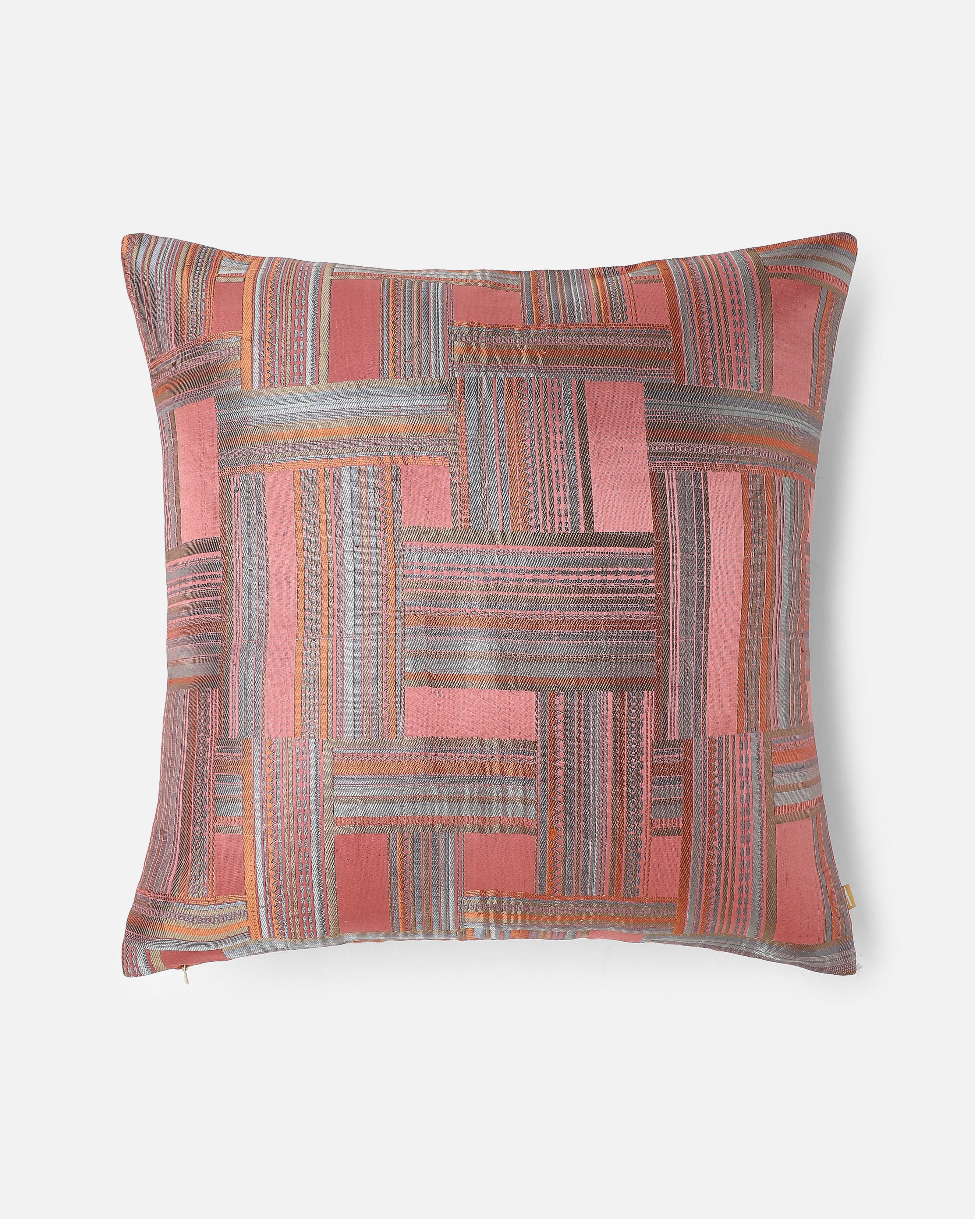 Misheli Banarasi Gyasar Silk Viscose Cushion Cover
