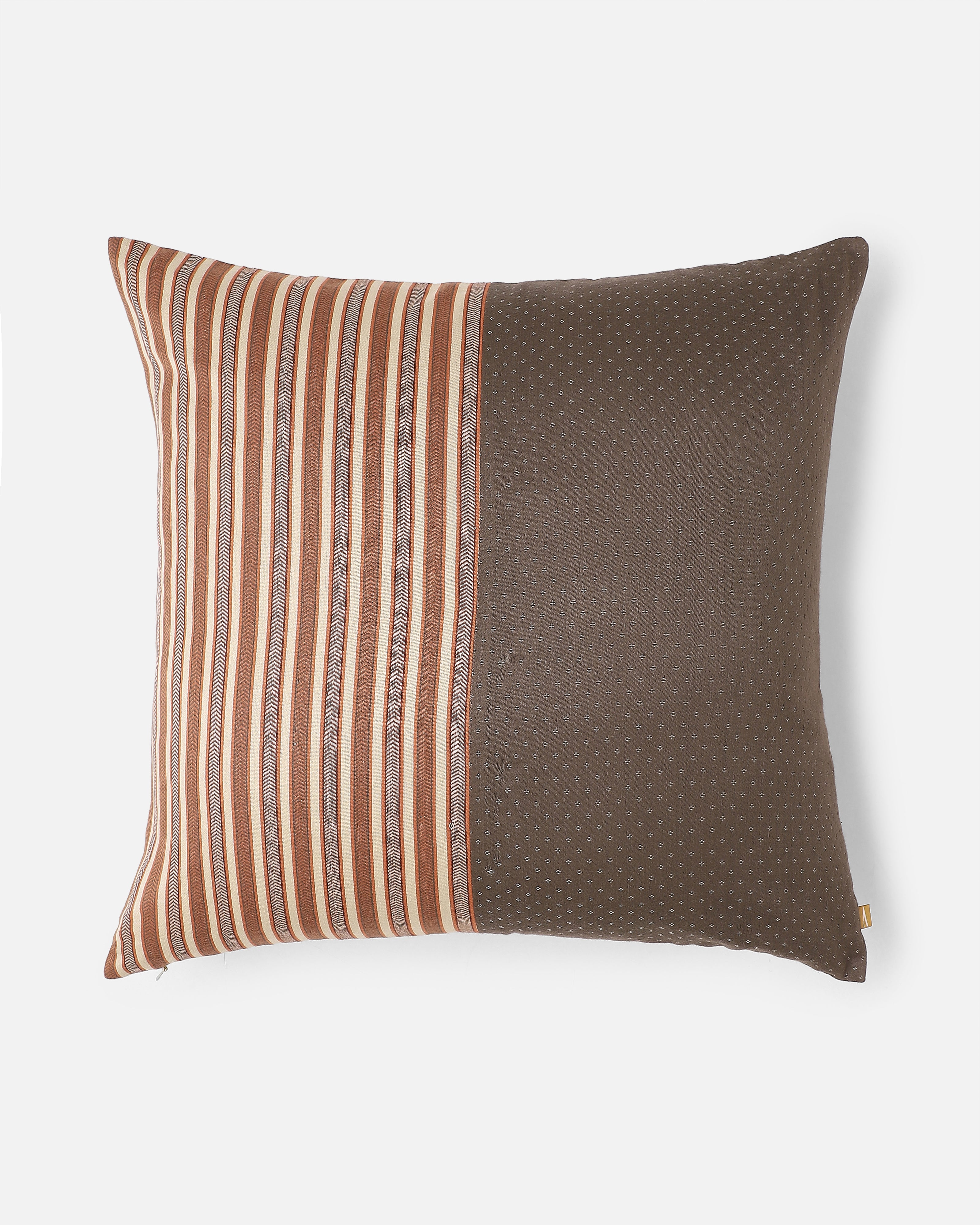 Fena Bhujodi Mashru Viscose Cotton Cushion Cover