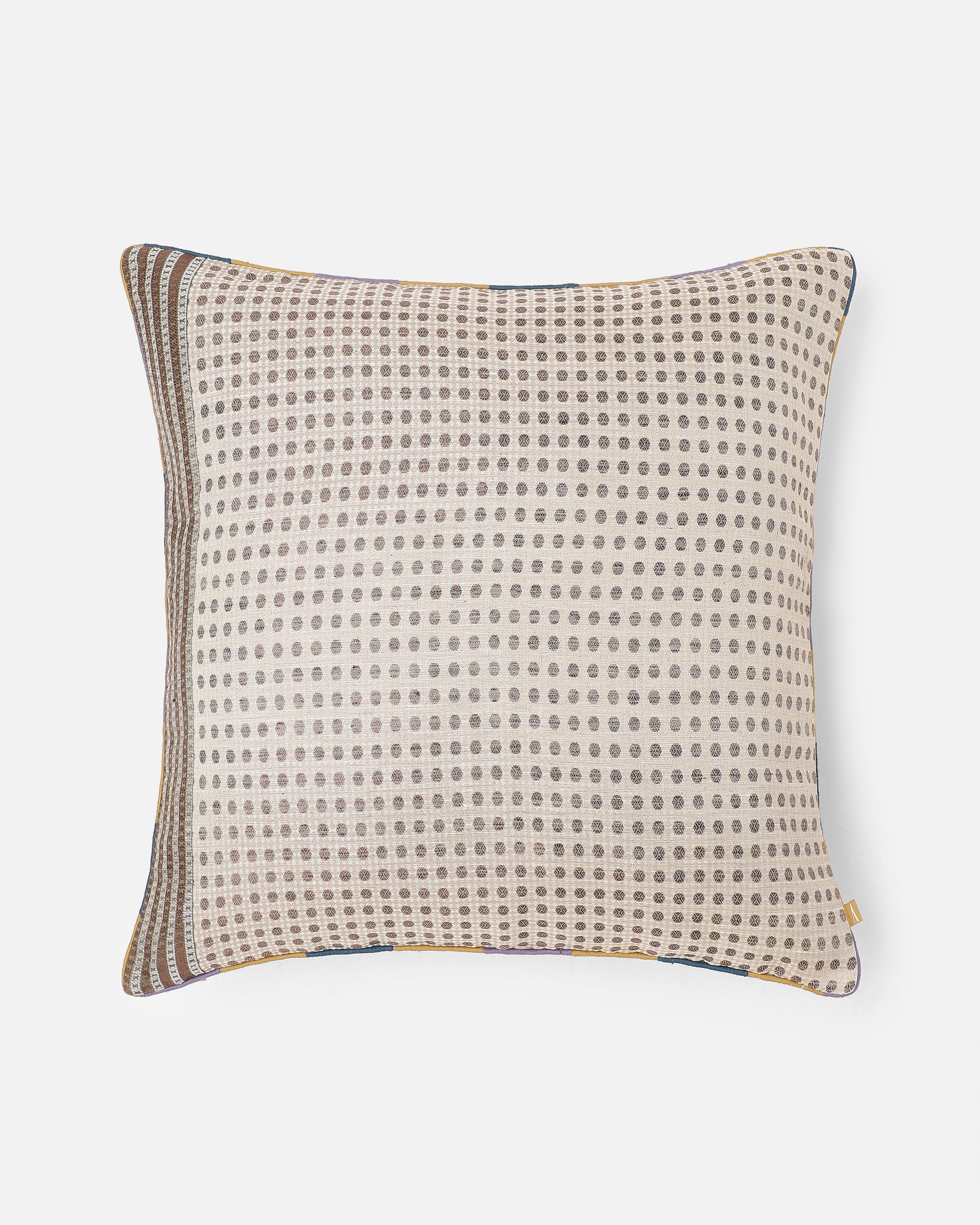 Ramaan Banarasi Tanchoi Silk Linen Cushion Cover