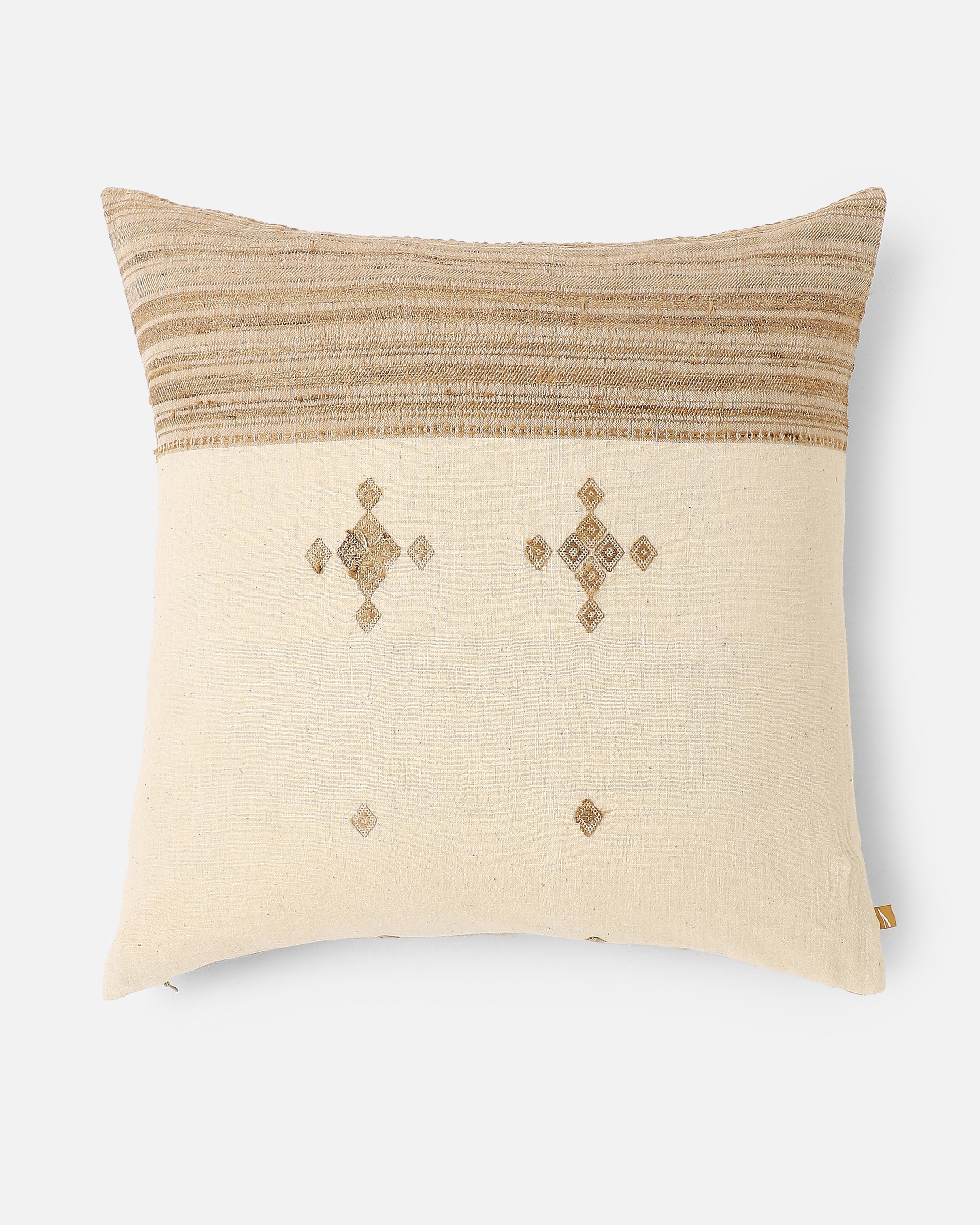 Azia Bhujodi Extra Weft Cotton Cushion Cover