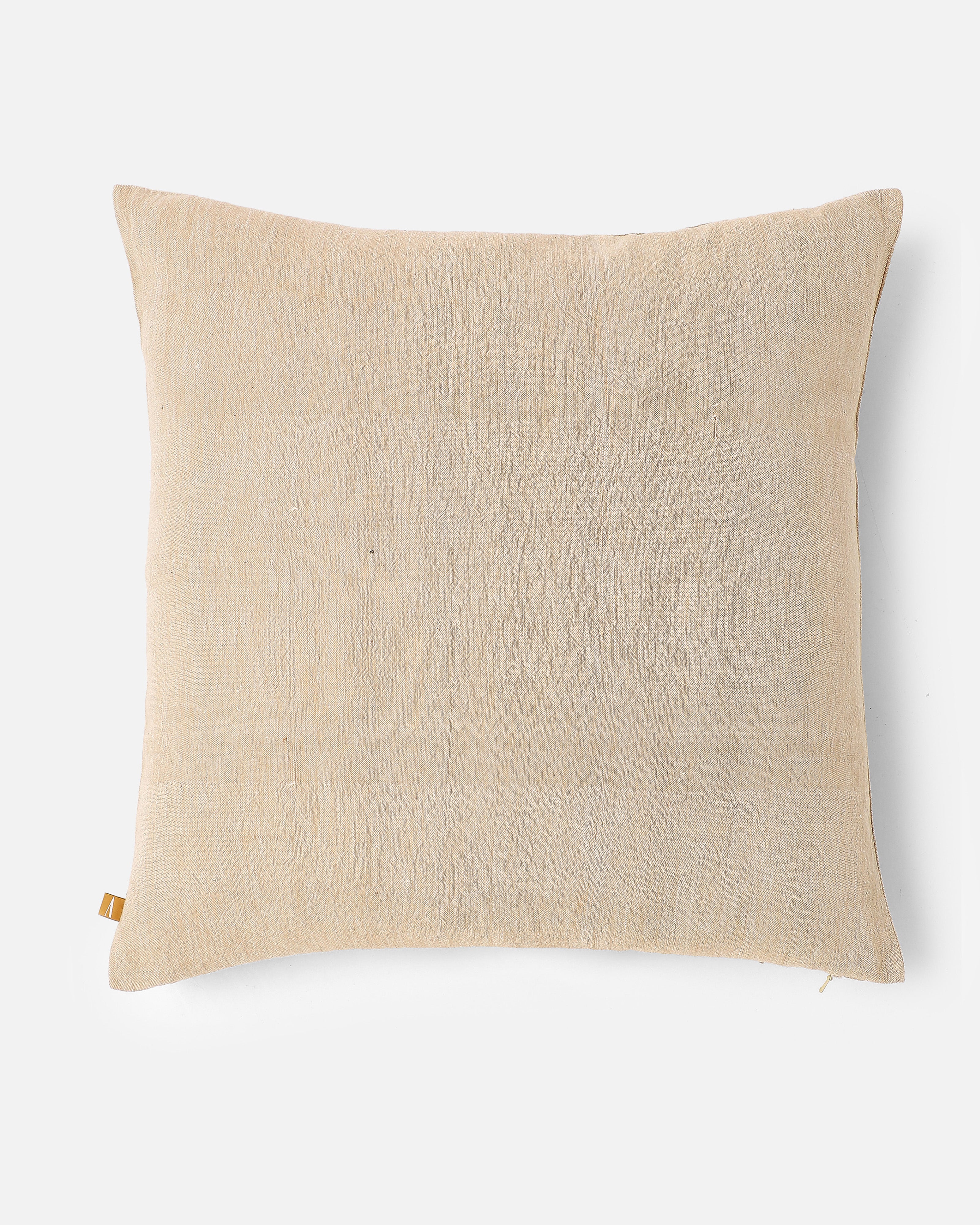 Qala Bhujodi Extra Weft Cotton Cushion Cover