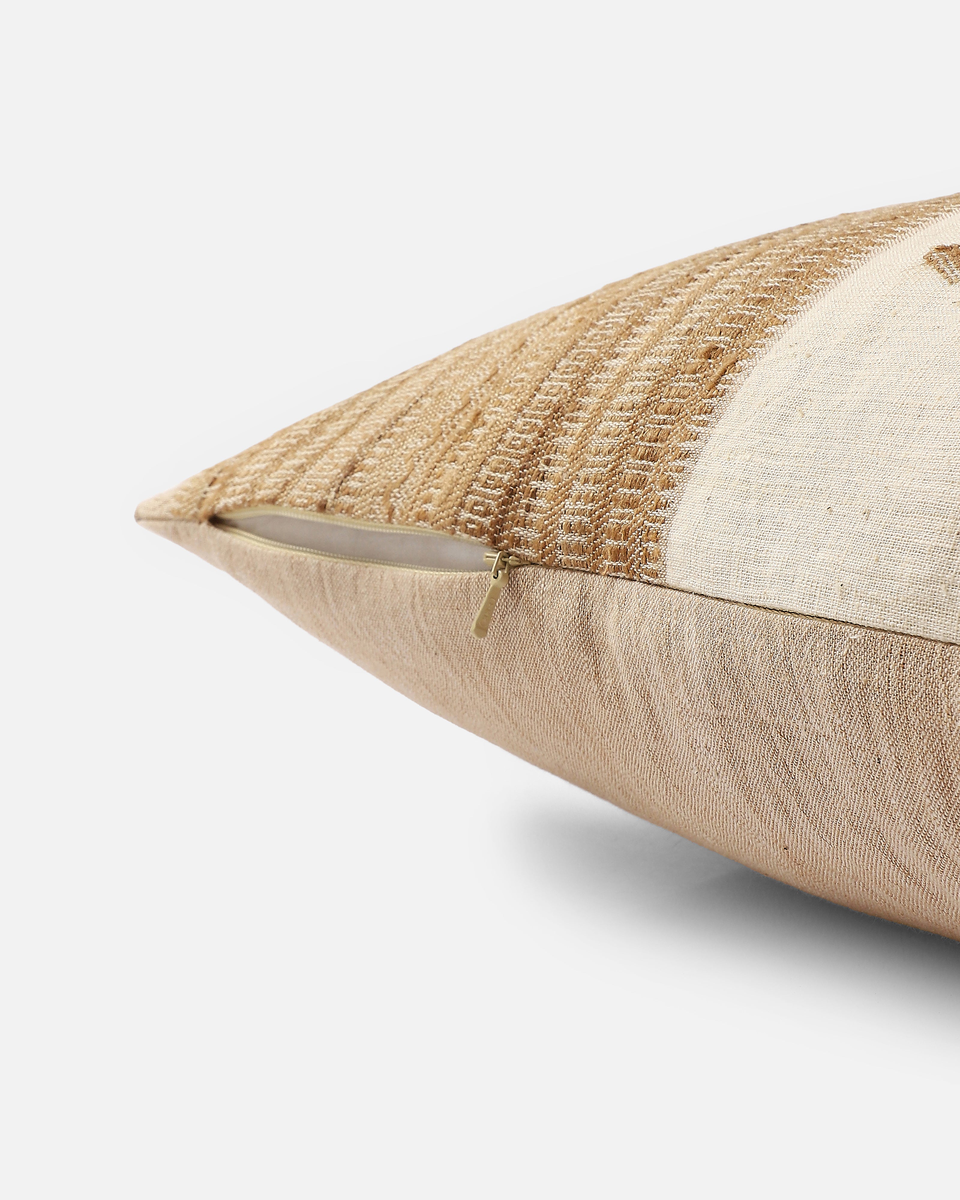 Qala Bhujodi Extra Weft Cotton Cushion Cover