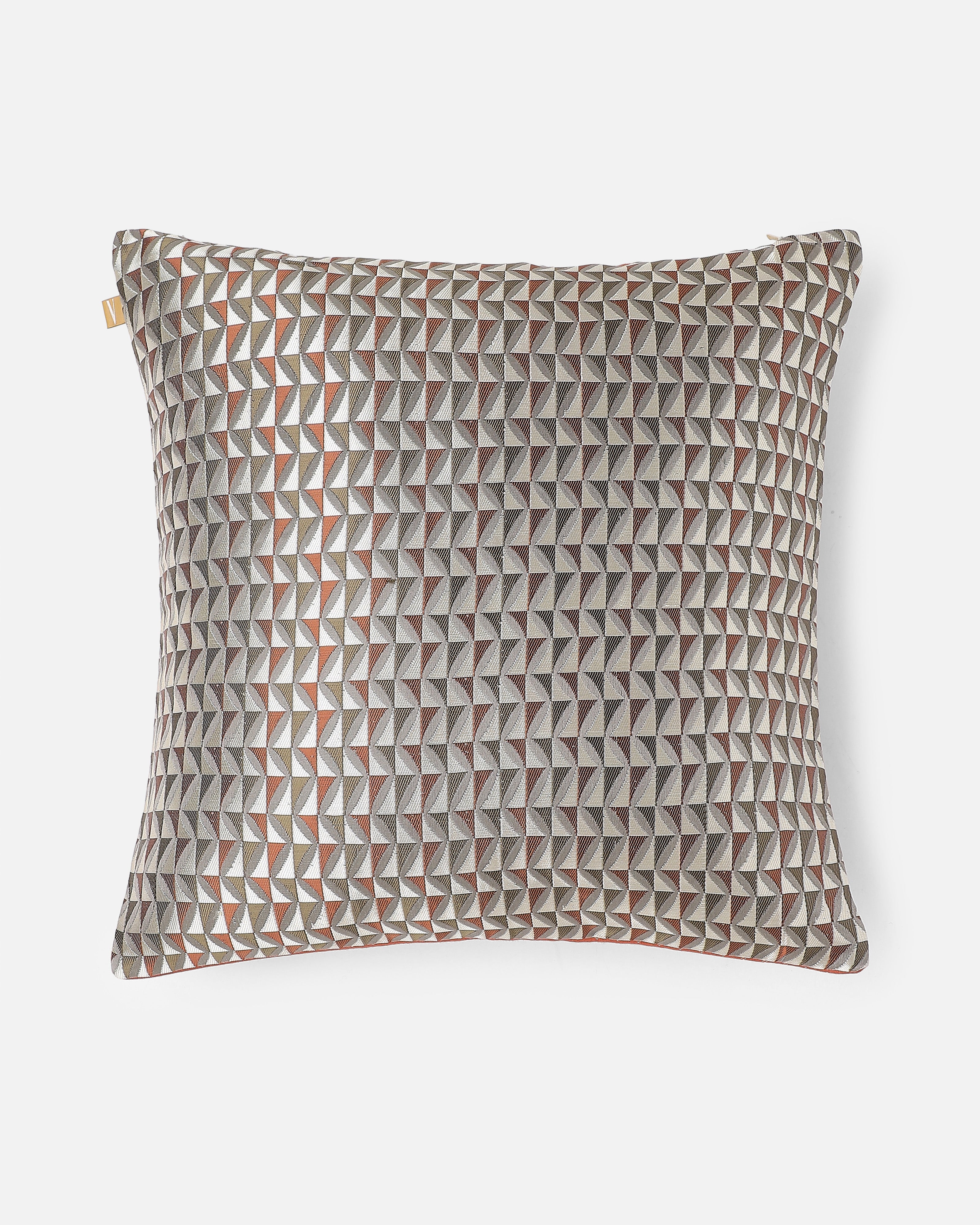 Rahua Banarasi Satin Brocade Silk Viscose Cushion Cover