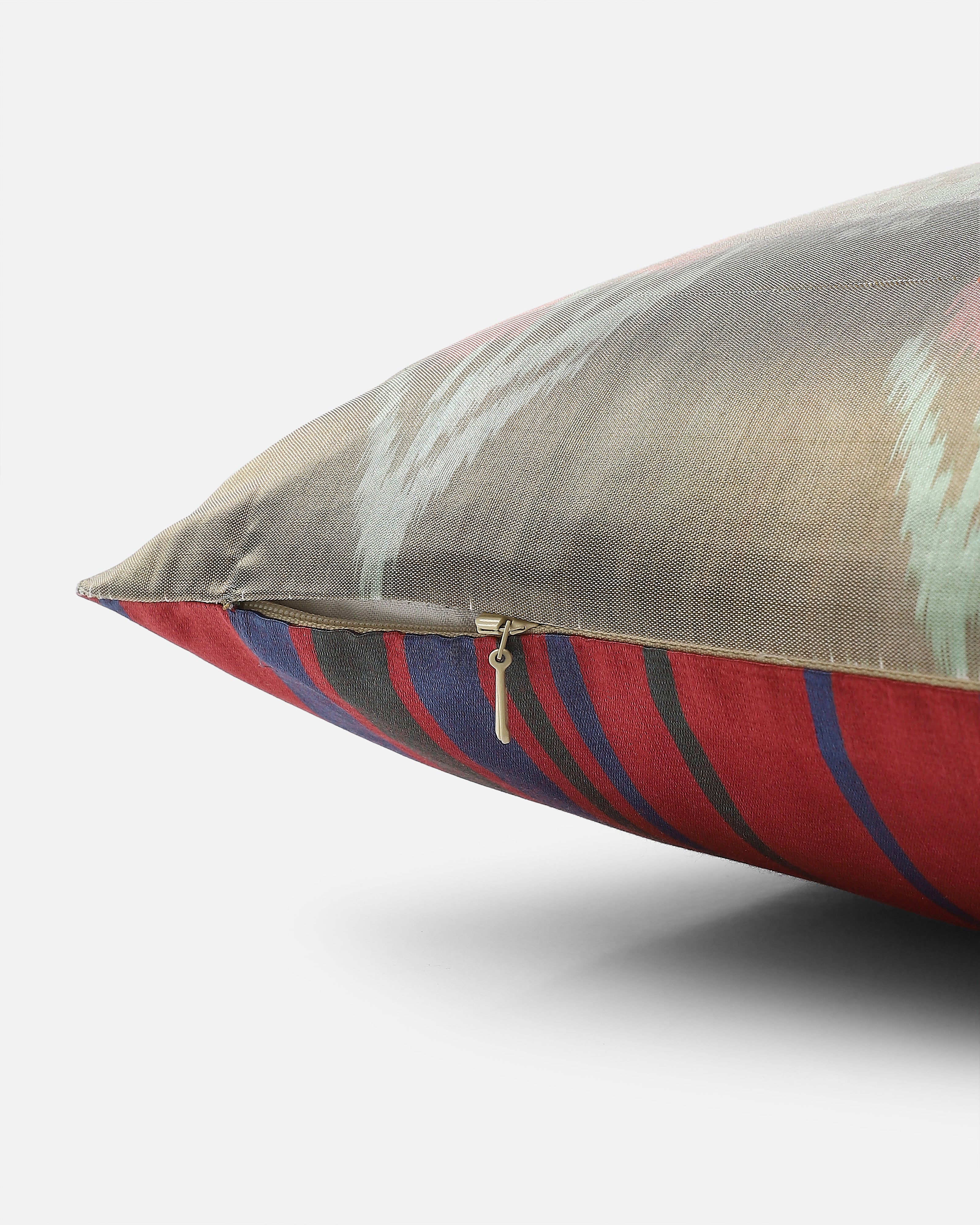 Salith Pochampally Weft Ikat Silk Cushion Cover