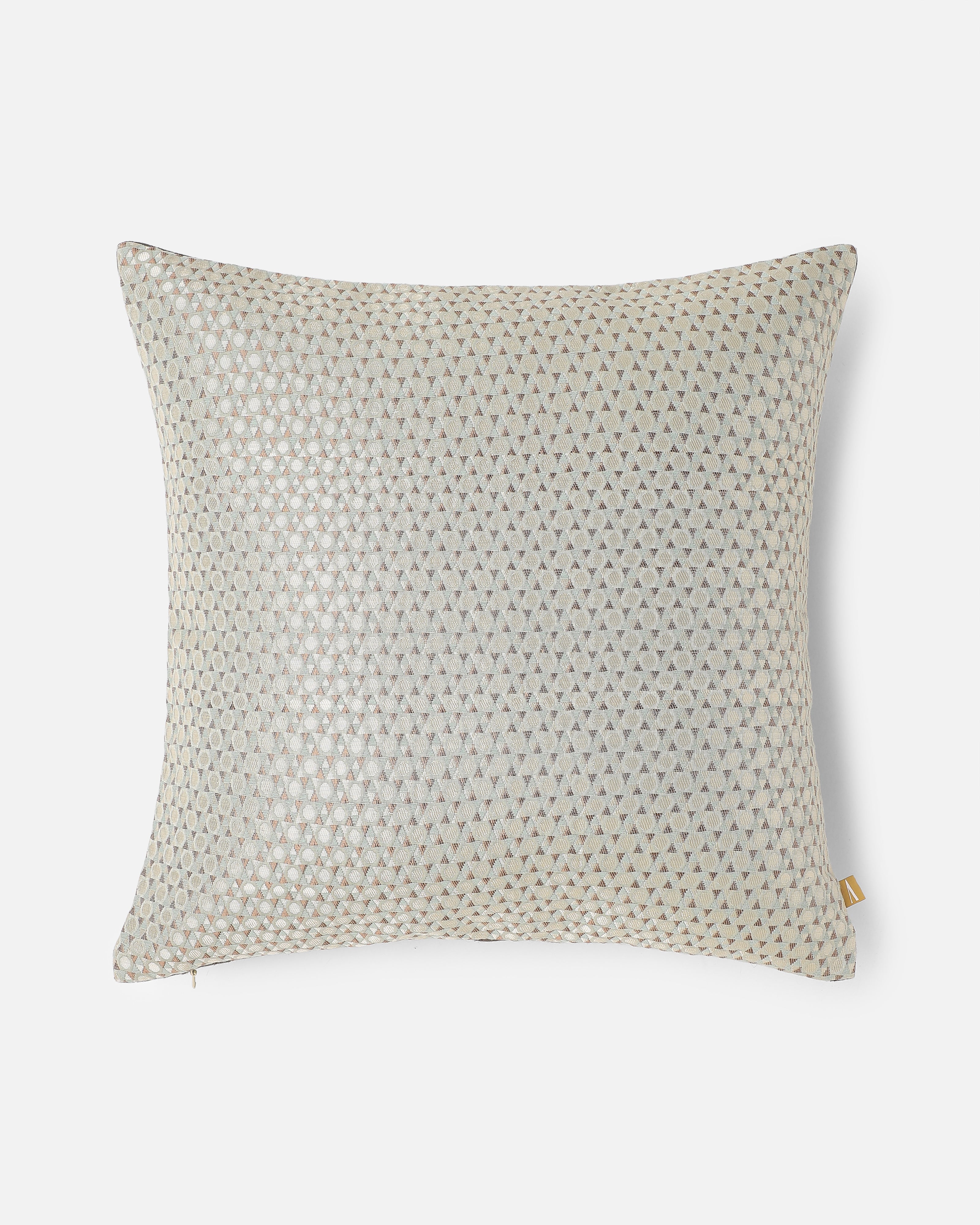 Maana Banarasi Satin Brocade Silk Cotton Cushion Cover