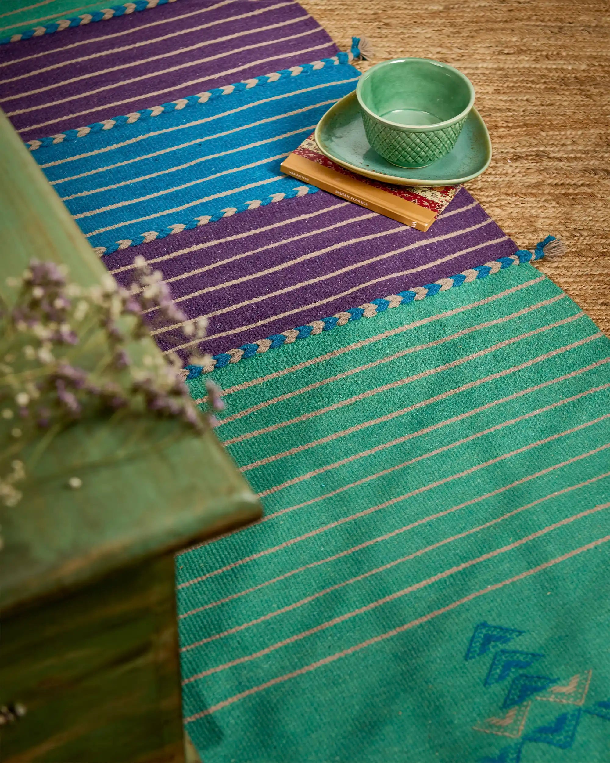 Viraj Bhujodi Extra Weft Cotton Wool Rug