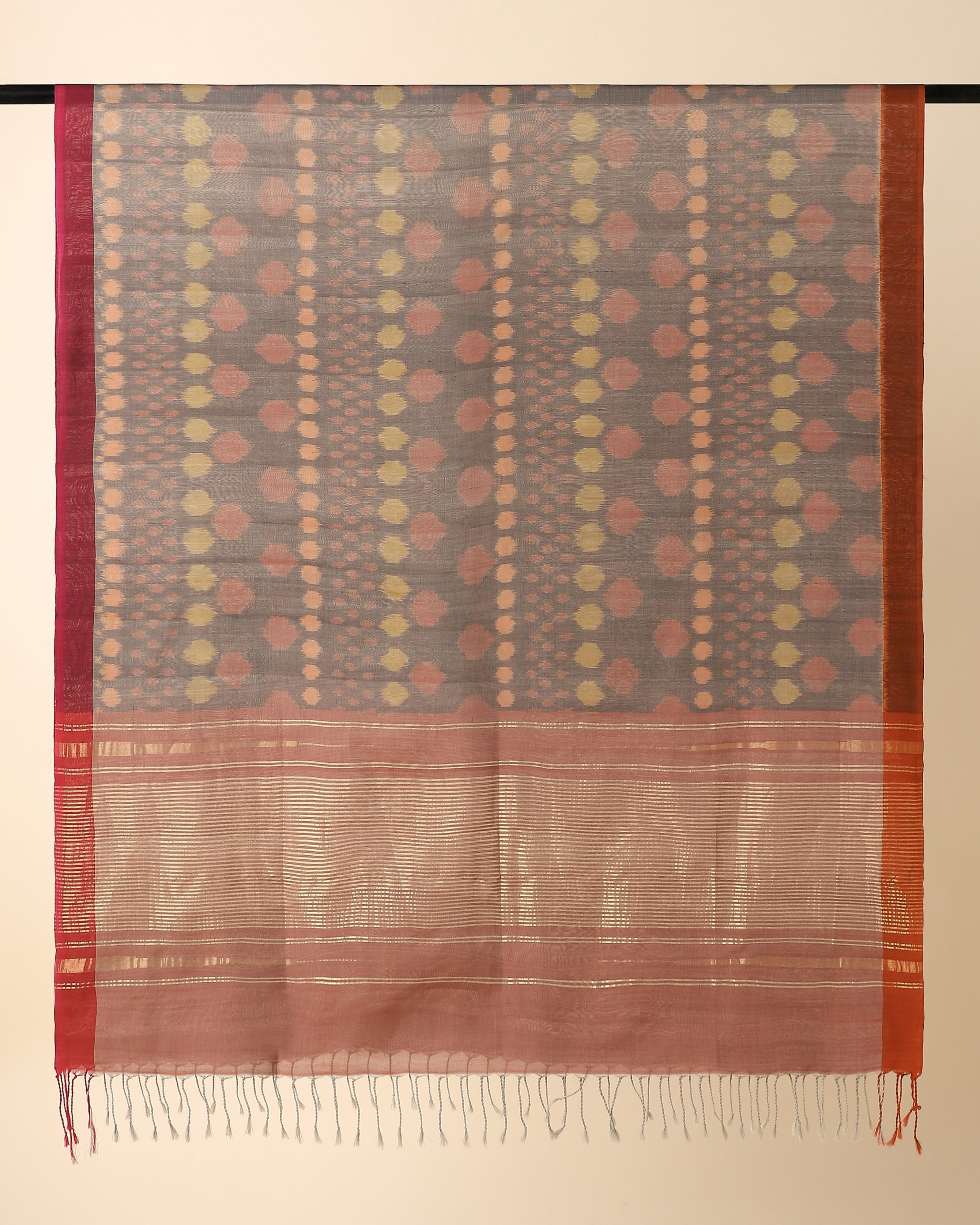 Nurvi Pochampally Weft Ikat Cotton Dupatta