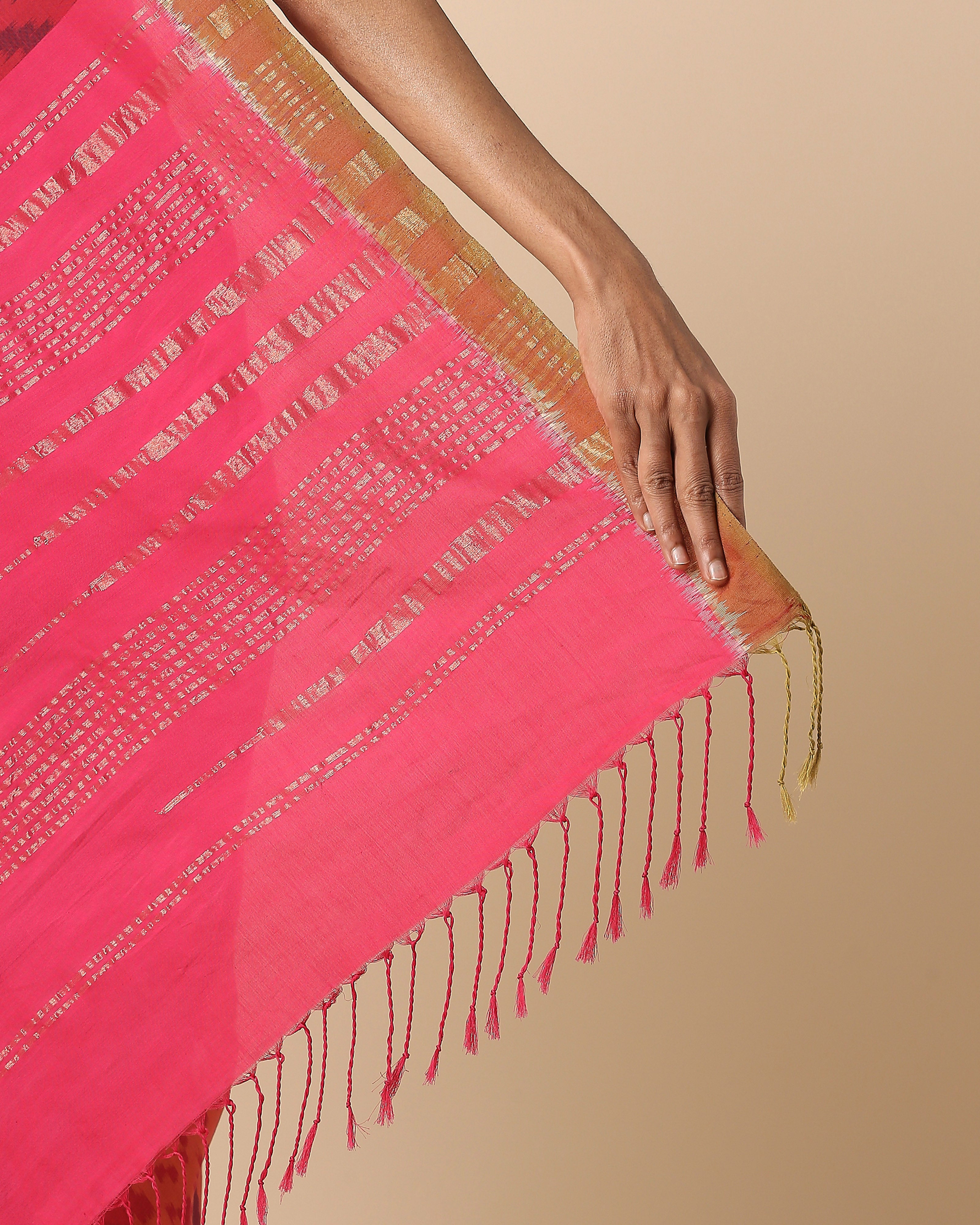 Raaya Pochampally Weft Ikat Cotton Saree
