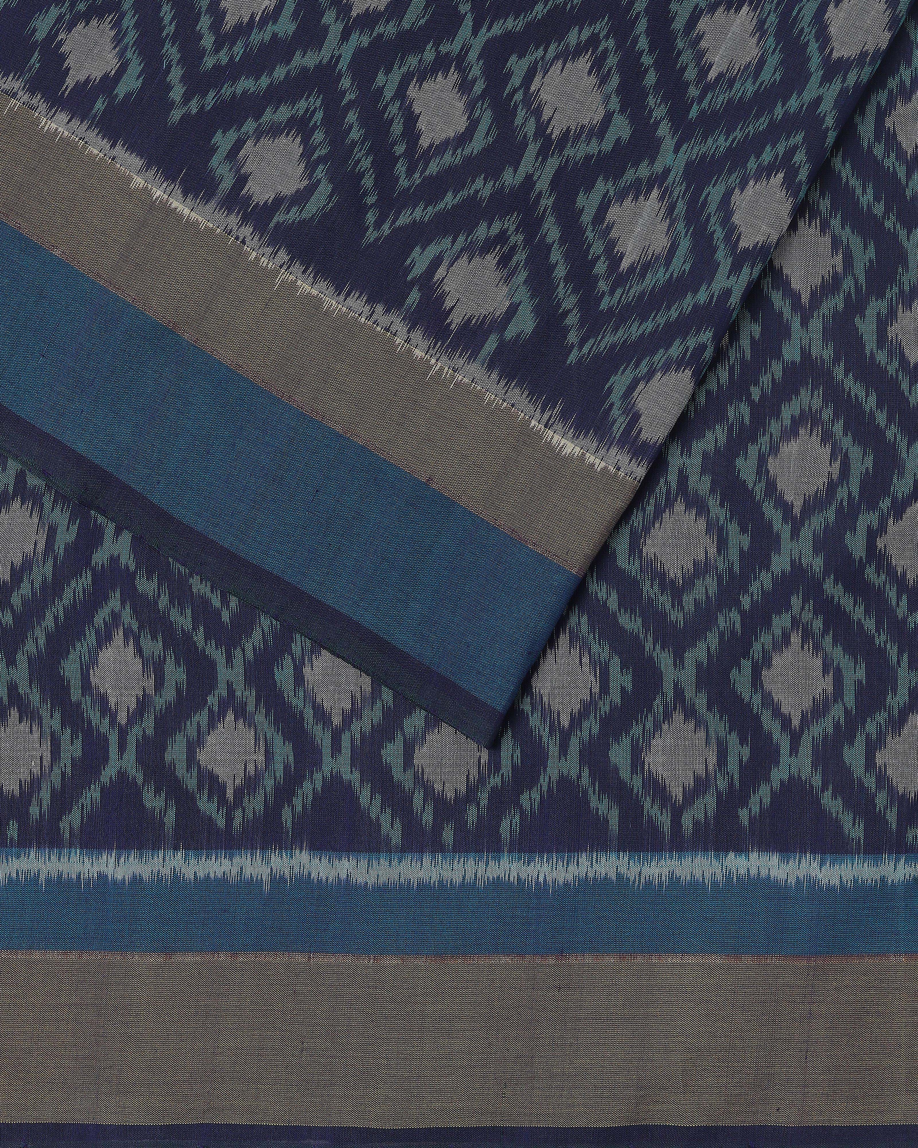Sheena Pochampally Weft Ikat Cotton Saree