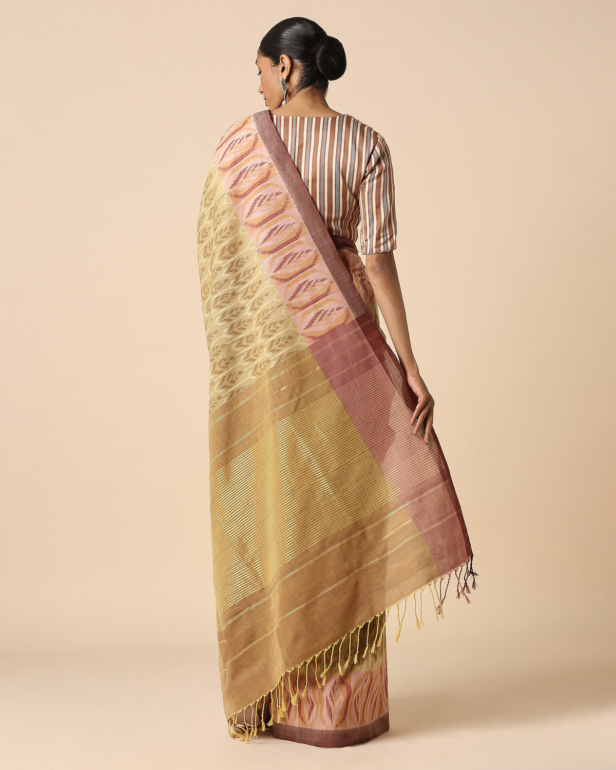 Aashna Pochampally Weft Ikat Cotton Saree