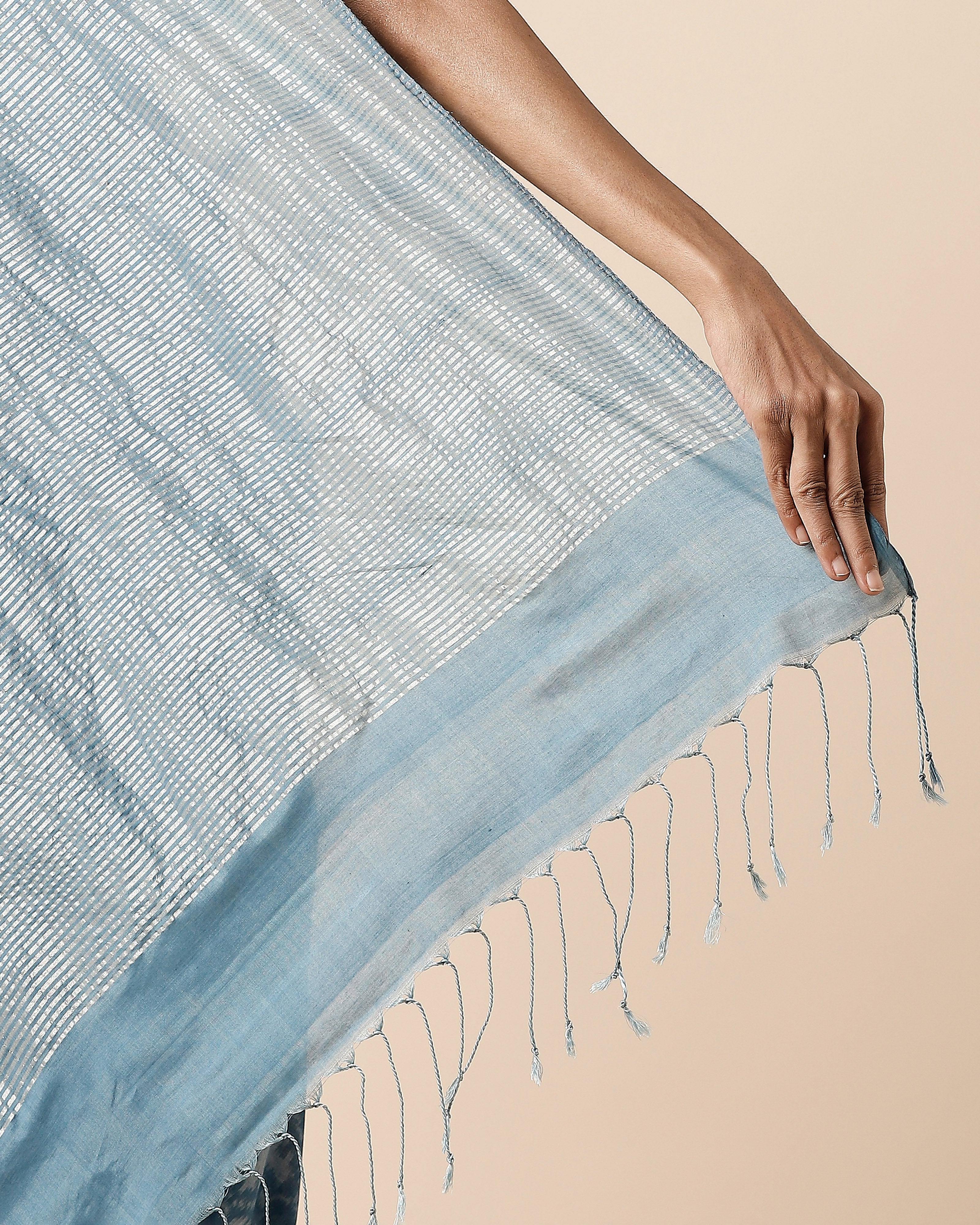 Taran Pochampally Warp Ikat Silk Cotton Saree