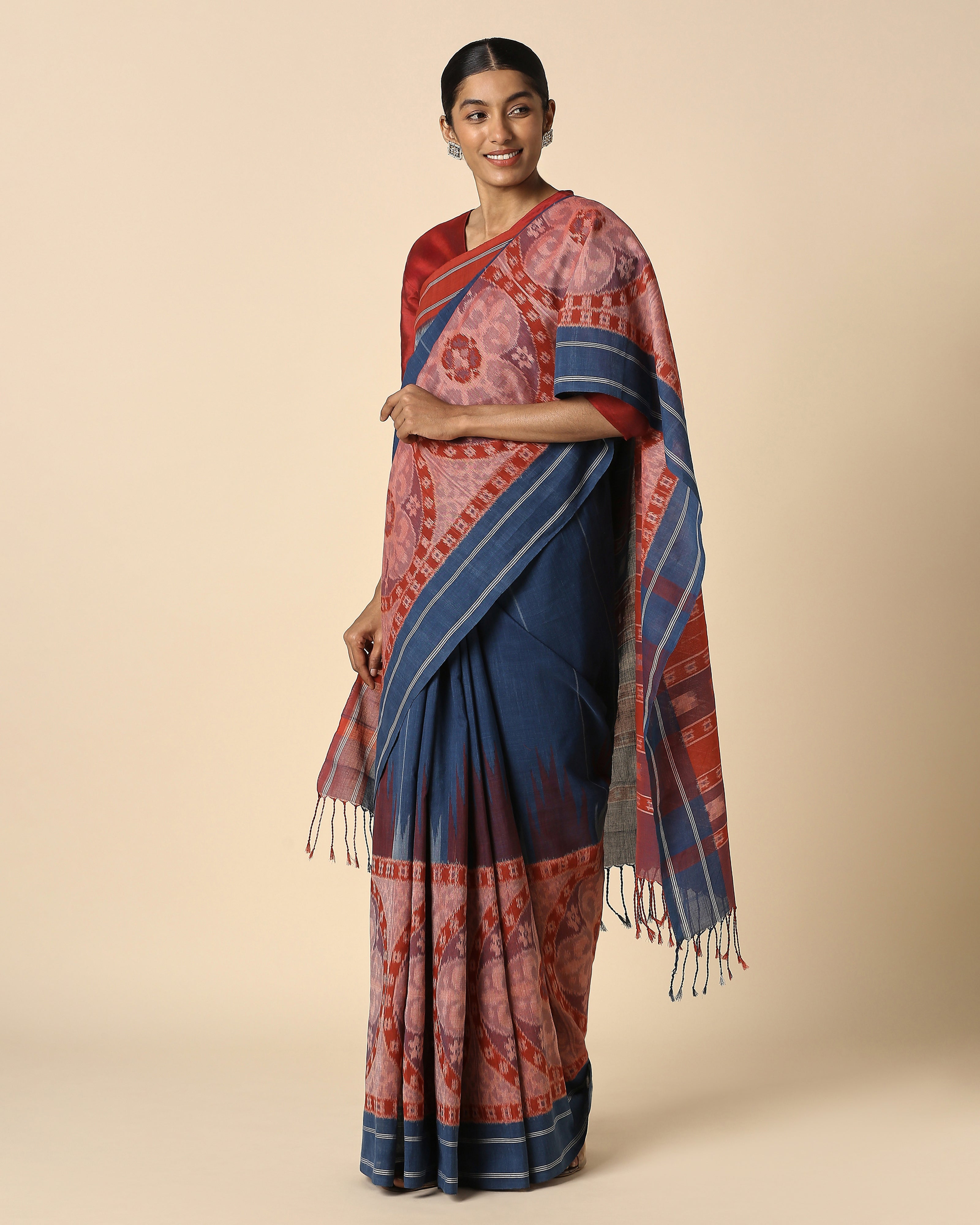 Farida Pochampally Weft Ikat Cotton Saree